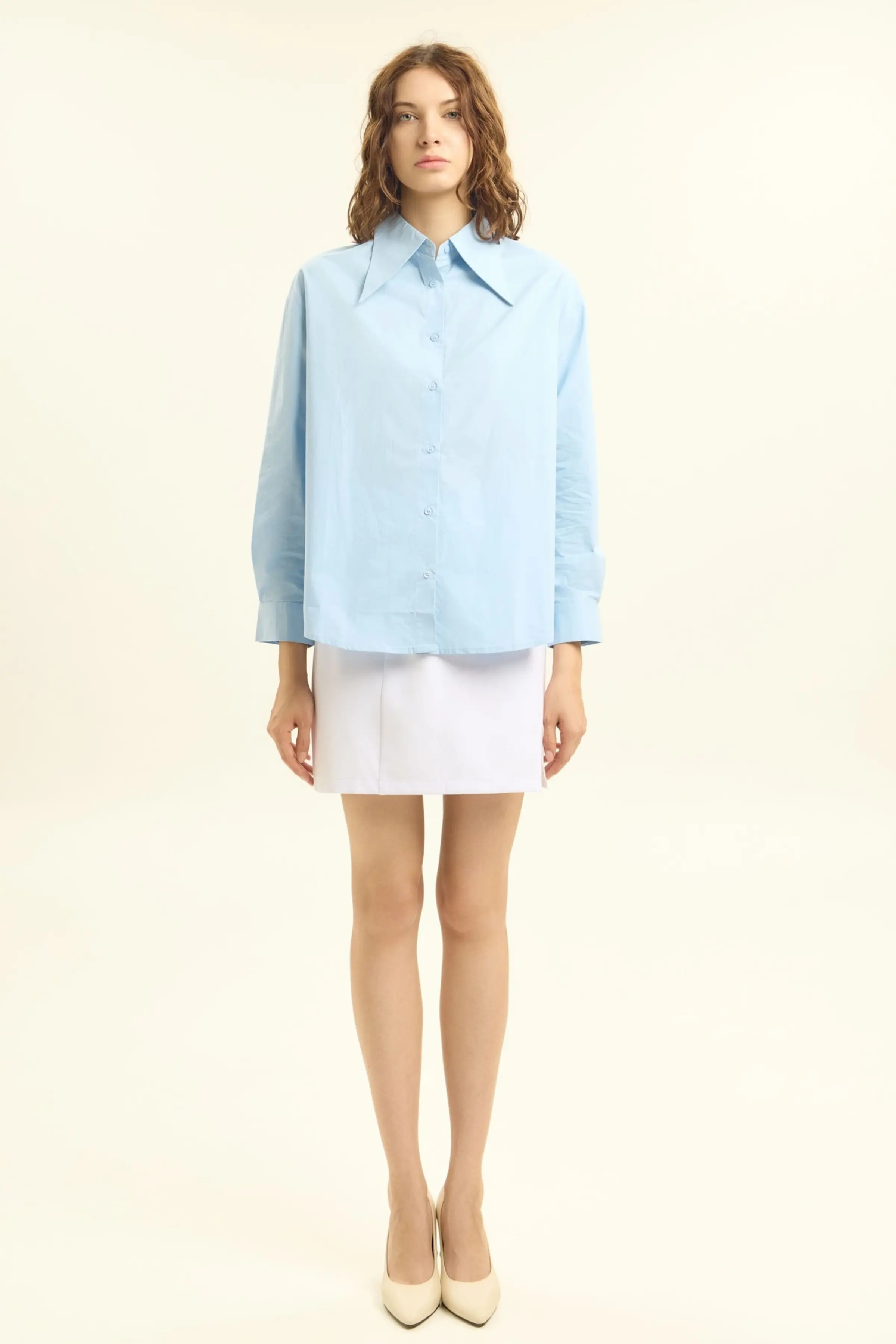 Рубашка голубой для женщин 45316-10 66
