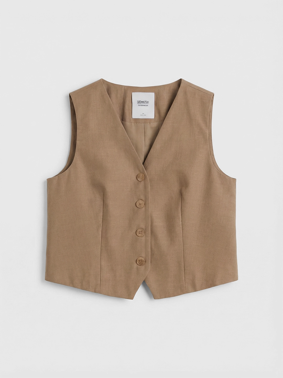 Жилетка бежевый для женщин 48133-15 68