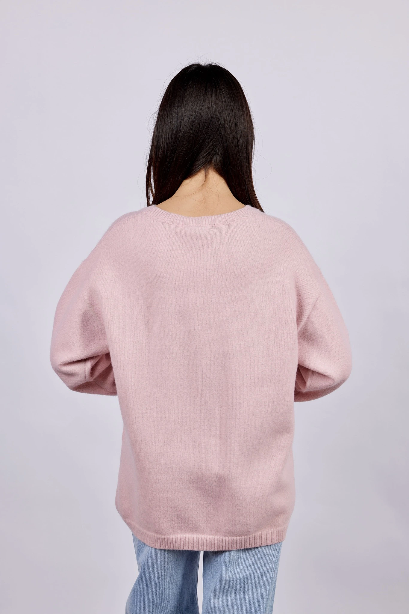 Свитер светло-розовый для женщин 43126-27 65