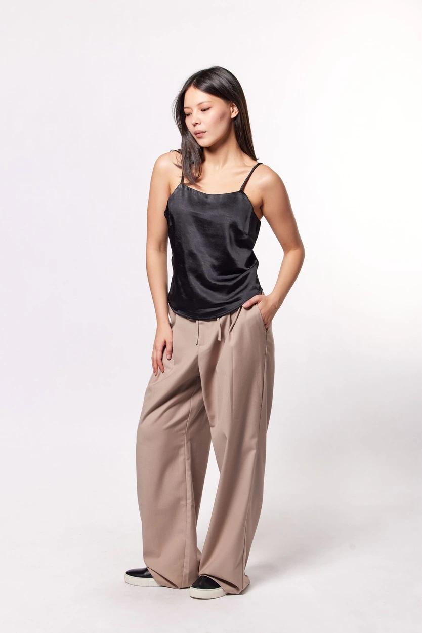 Топ черный для женщин 44265-1 46