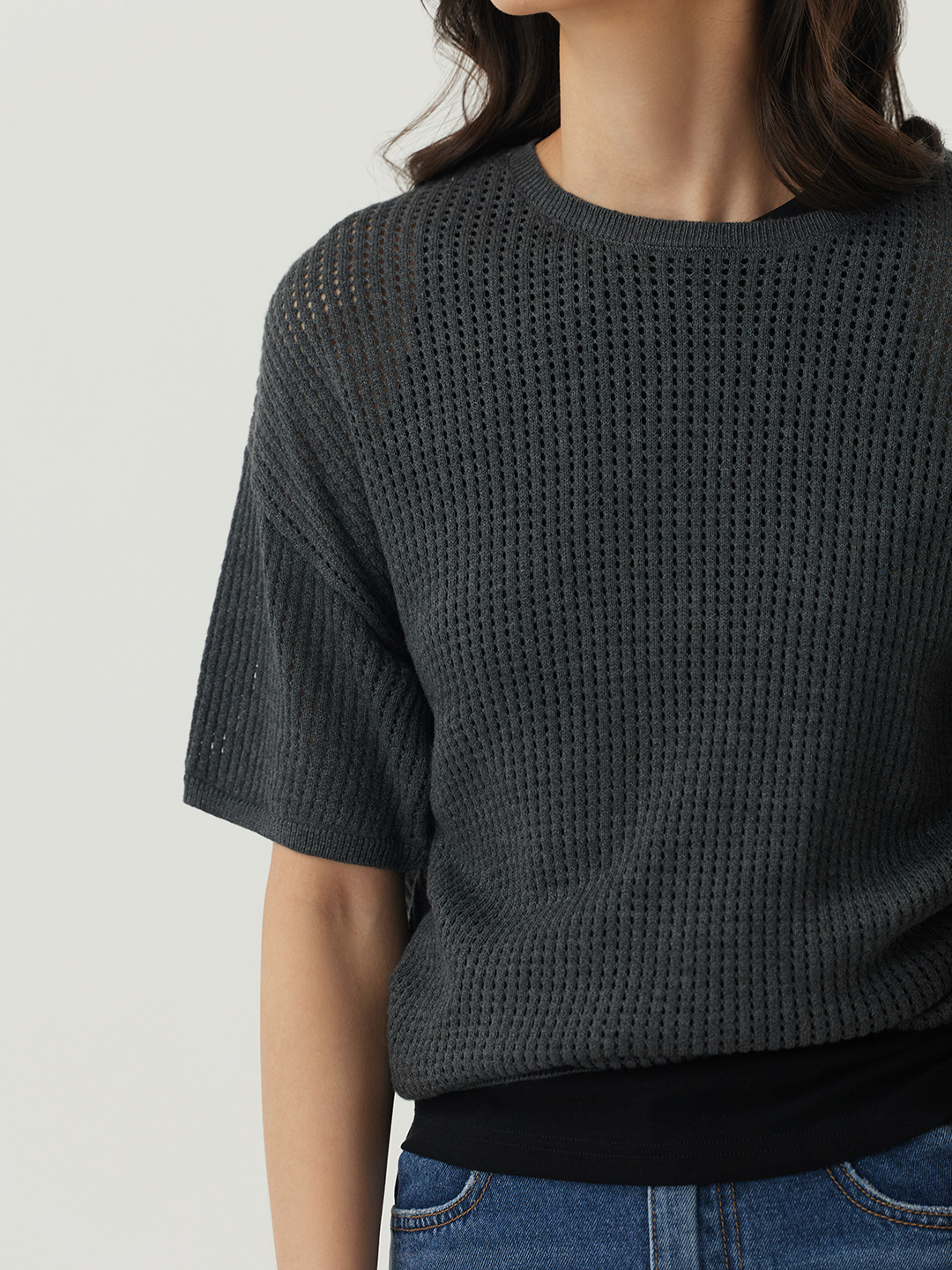 Джемпер темно-серый для женщин 48154-12 60