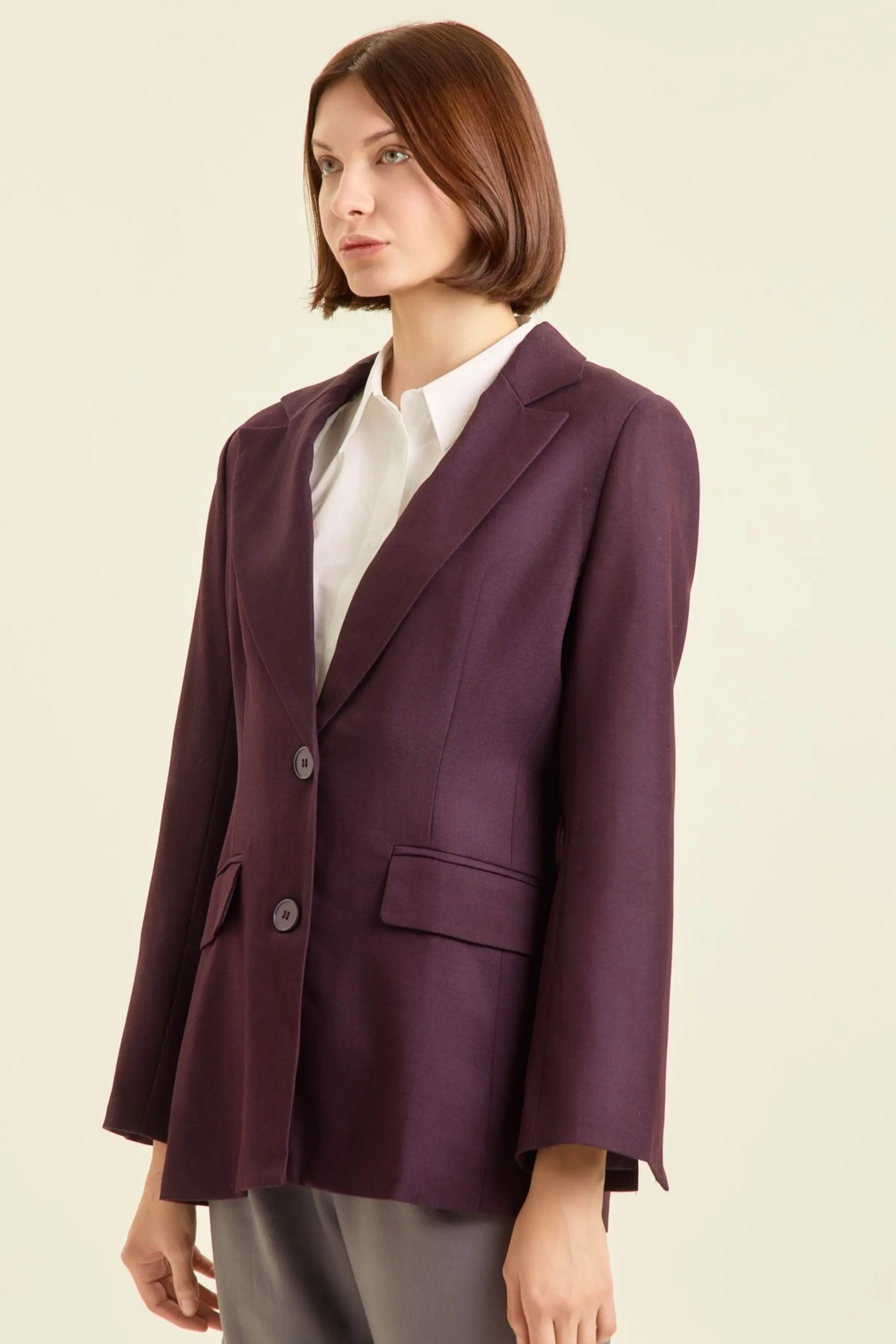 Жакет сливовый для женщин 47194-23 64