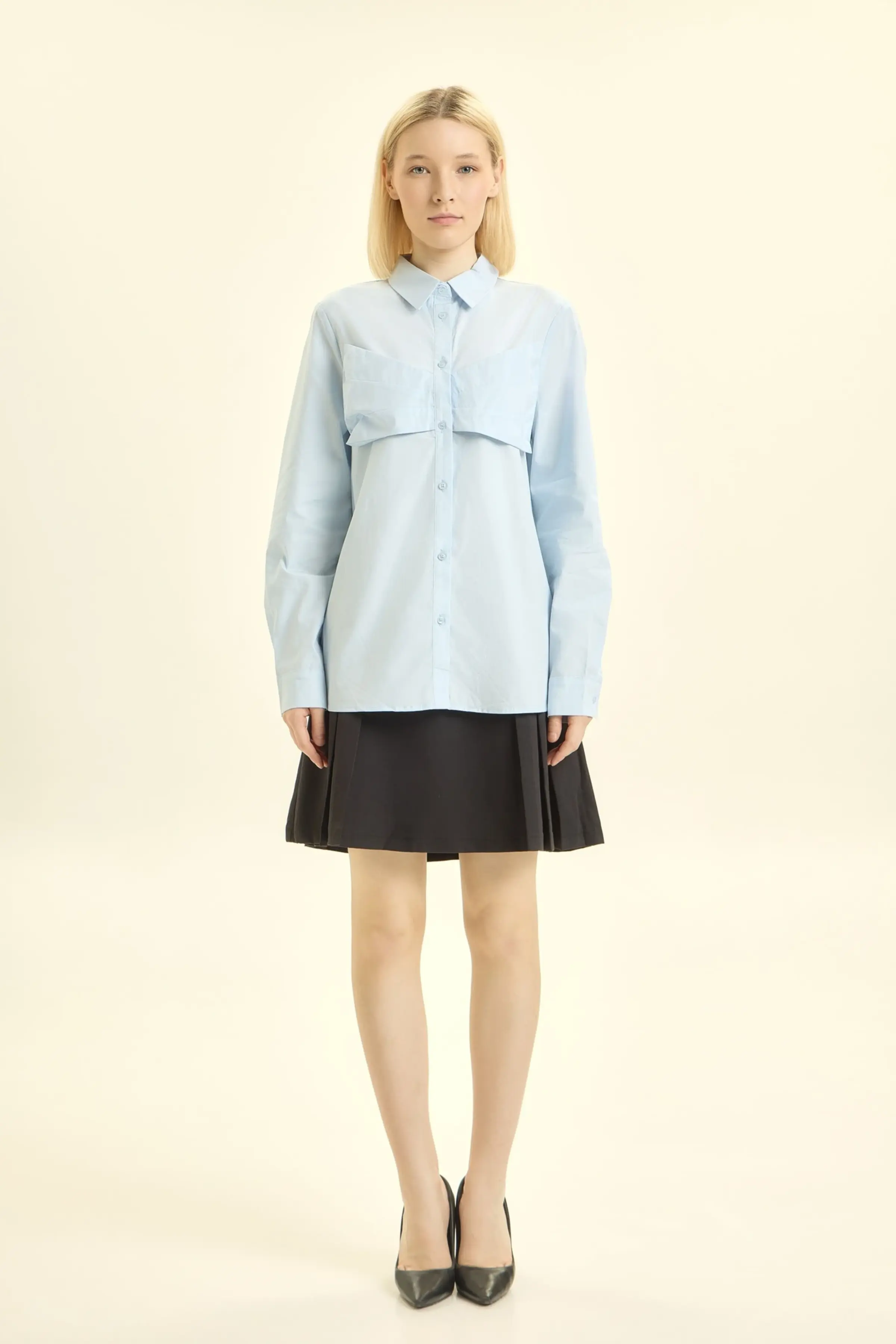 Рубашка голубой для женщин 46305-10 66