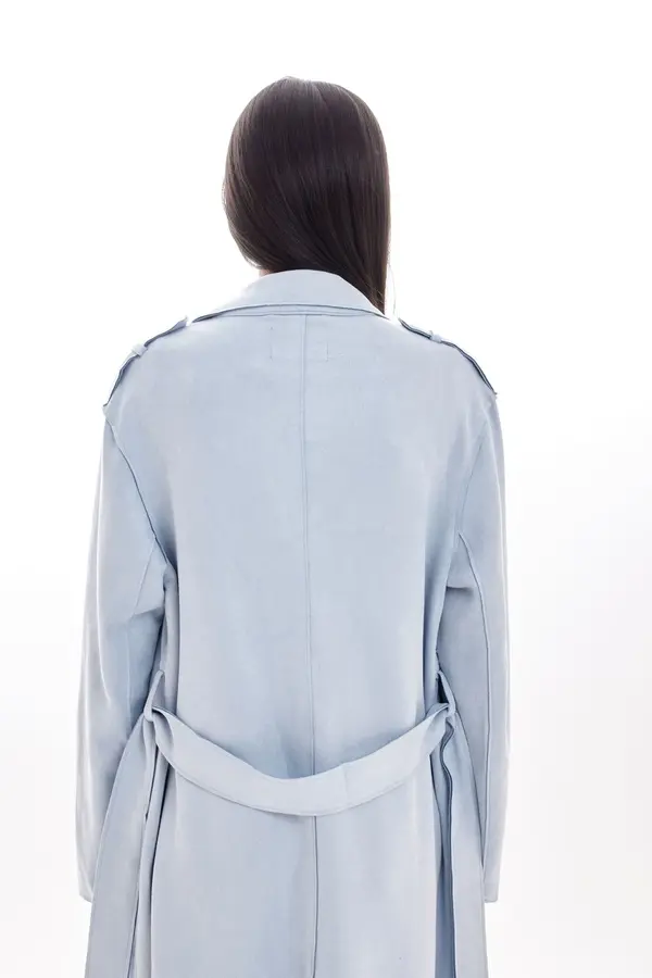 Плащ голубой для женщин 353/521/38279-10 49