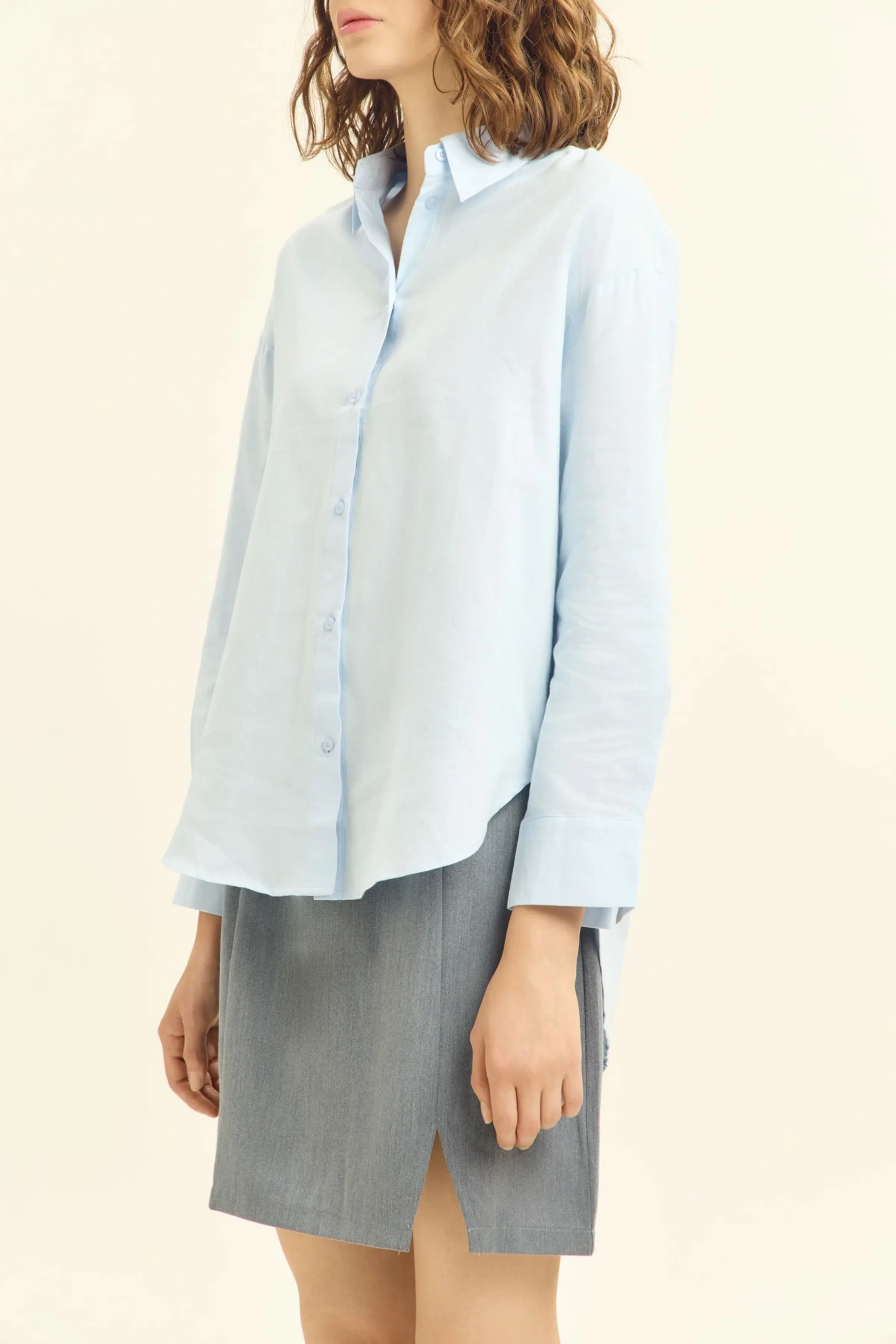 Рубашка голубой для женщин 45319-10 66