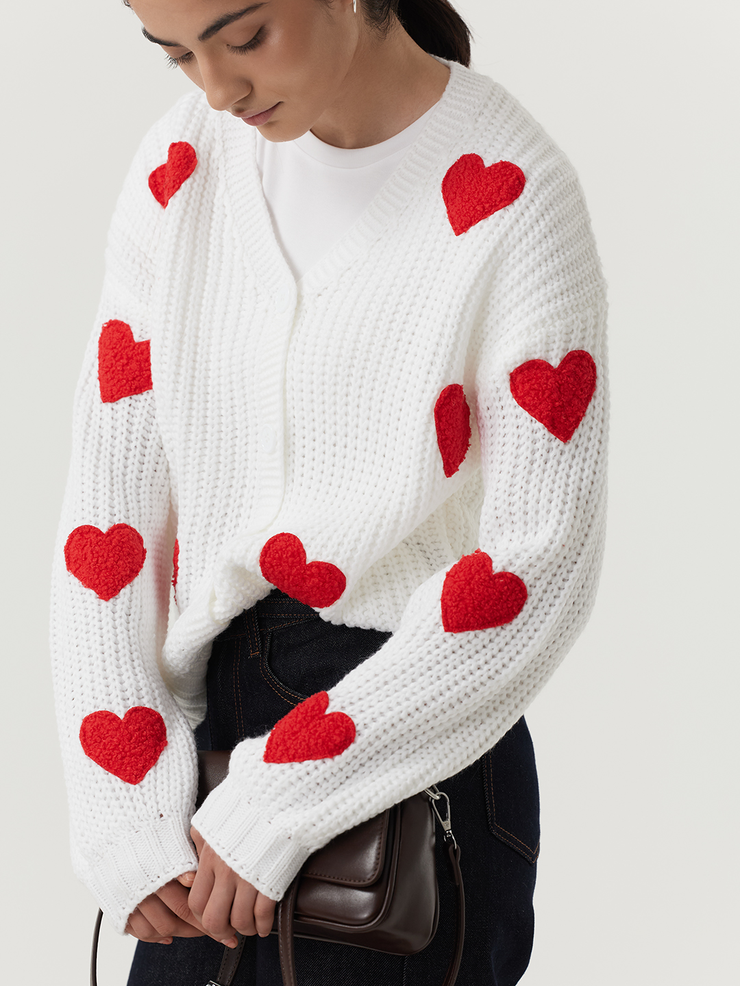 Кардиган белый для женщин 48268-4 50