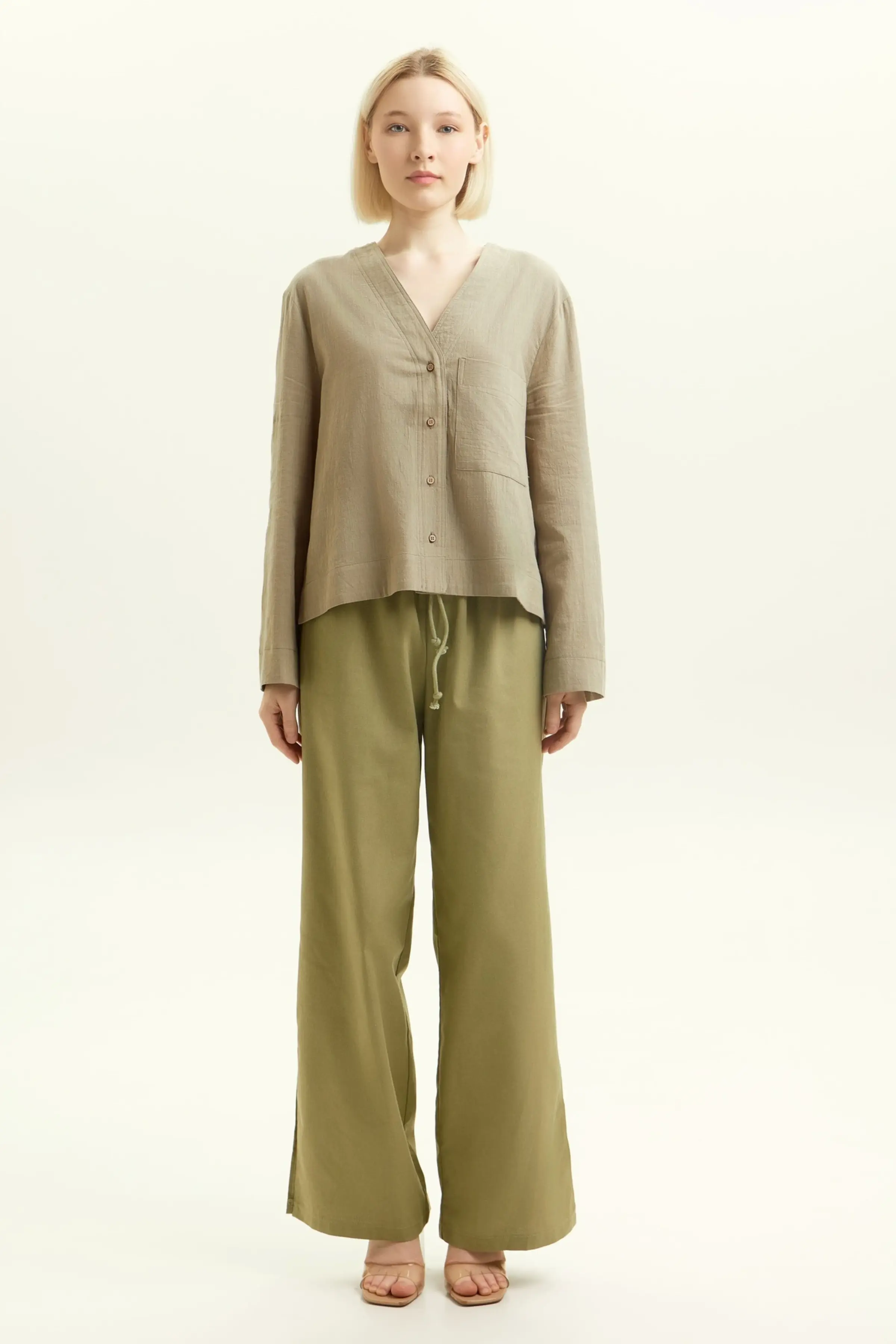 Блузка хаки для женщин 45128-14 28