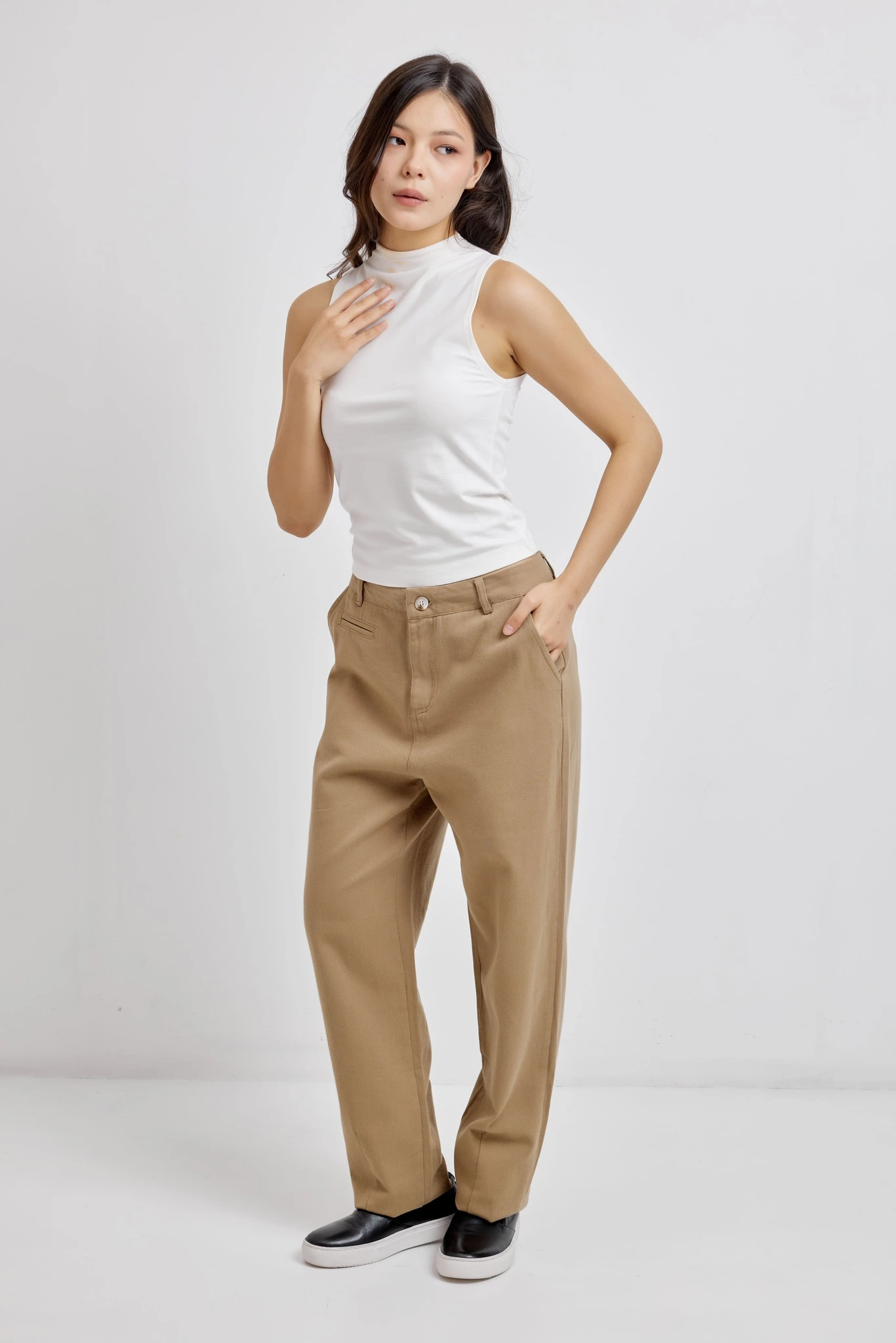 Топ белый для женщин 42180-4 46