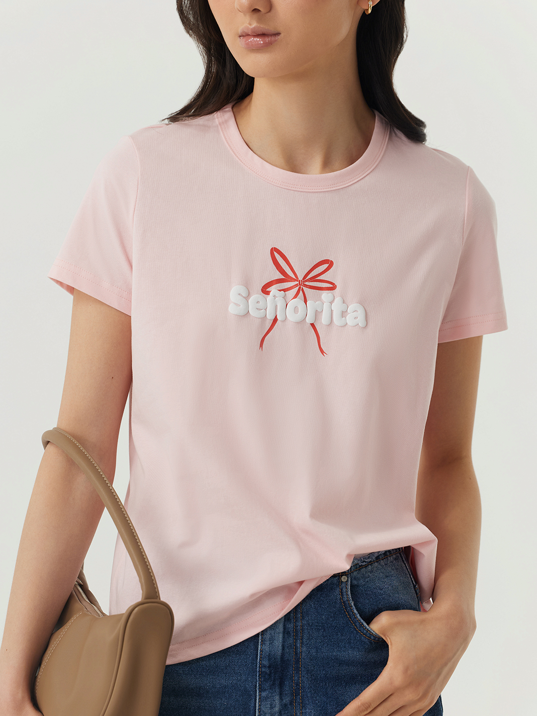 Футболка розовый для женщин 48245-17 67