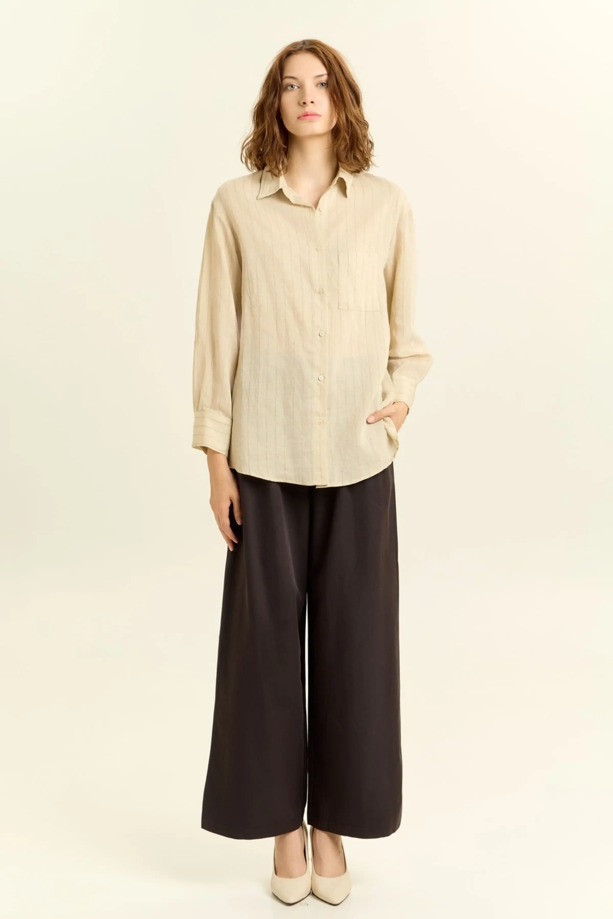 Рубашка бежевый для женщин 45100-15 66