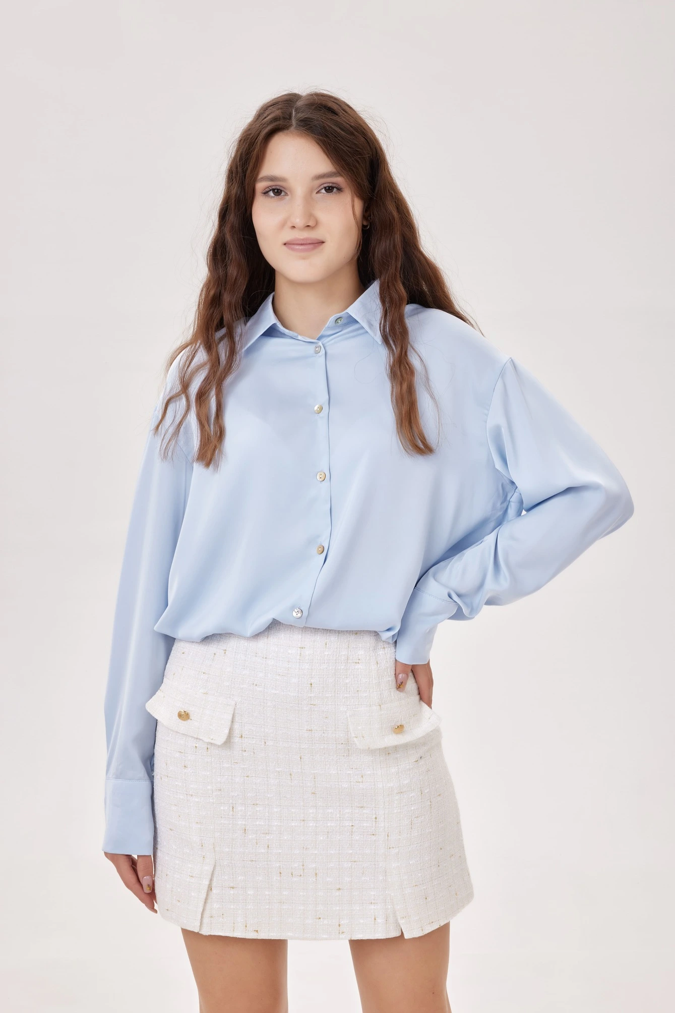 Блузка голубой для женщин 39273-10 28