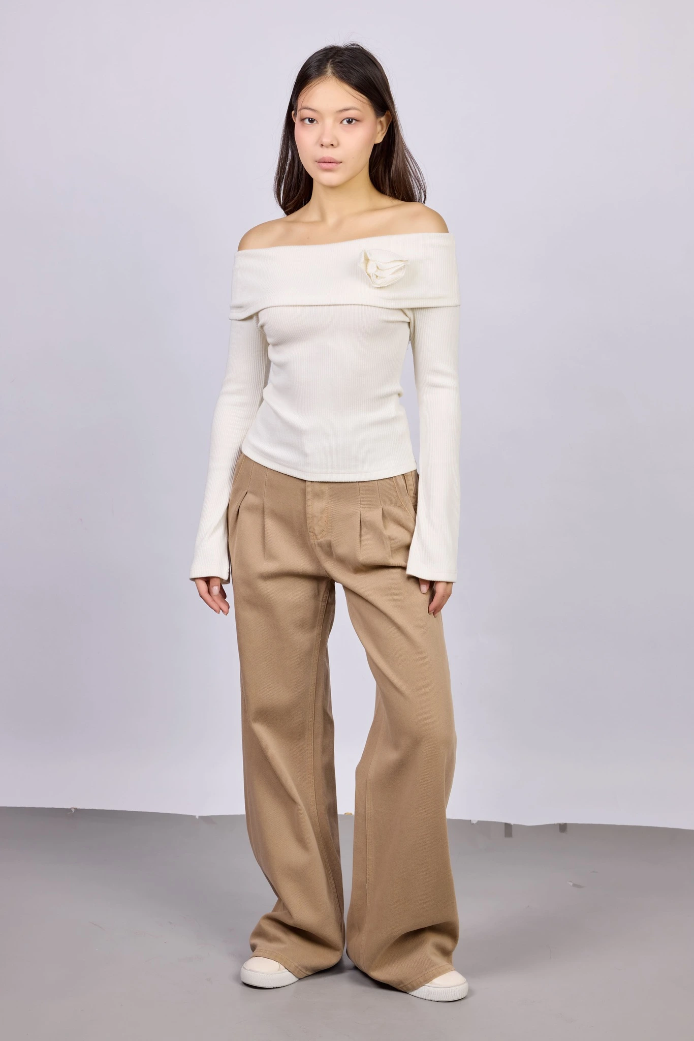 Лонгслив белый для женщин 42200-4 59