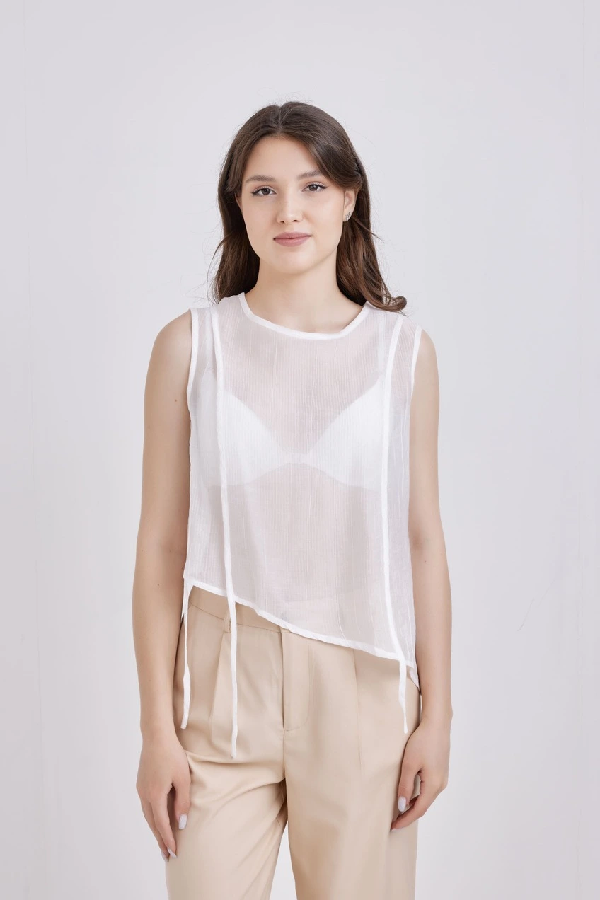 Топ белый для женщин 41124-4 46