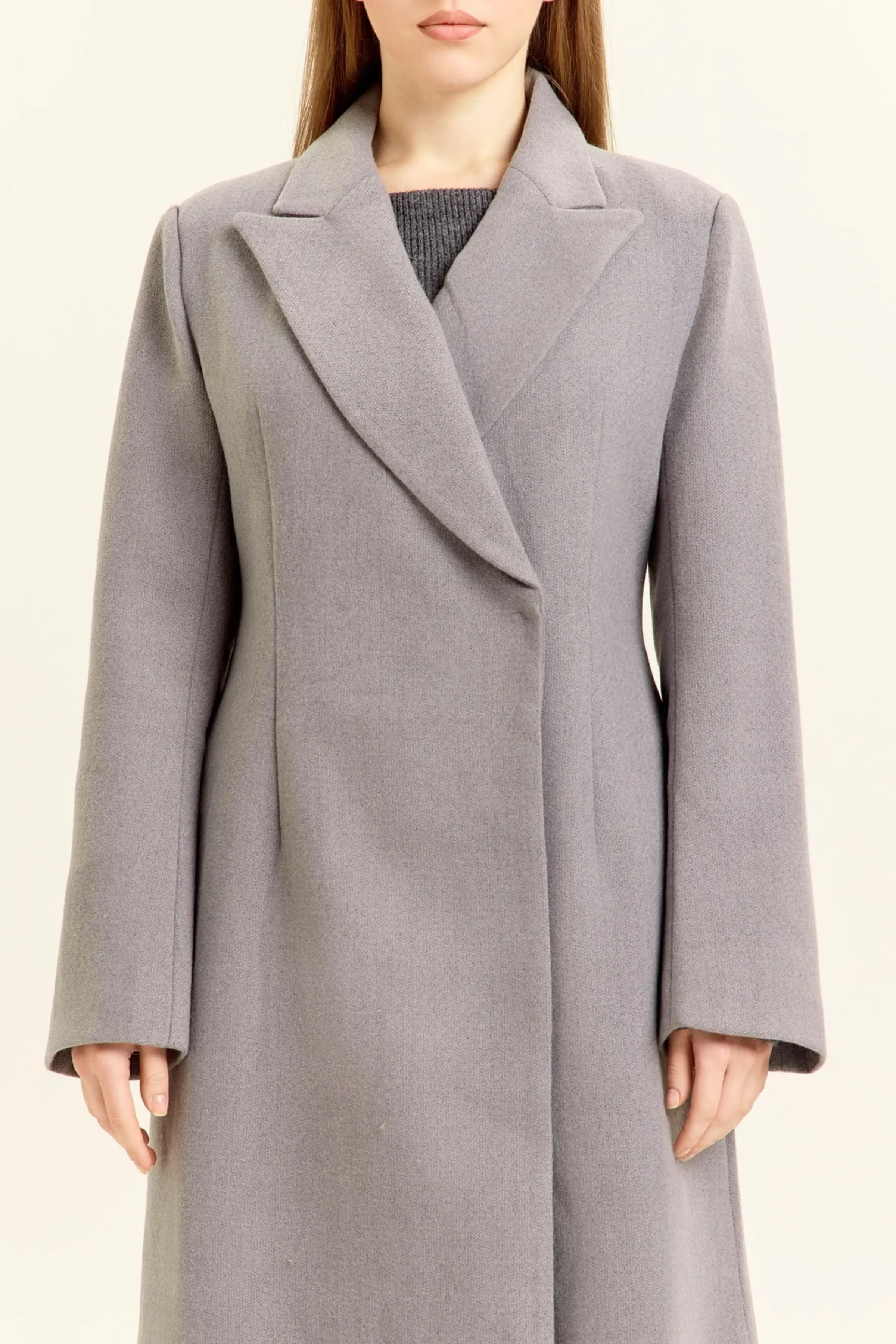 Пальто серый для женщин 47106-61 53