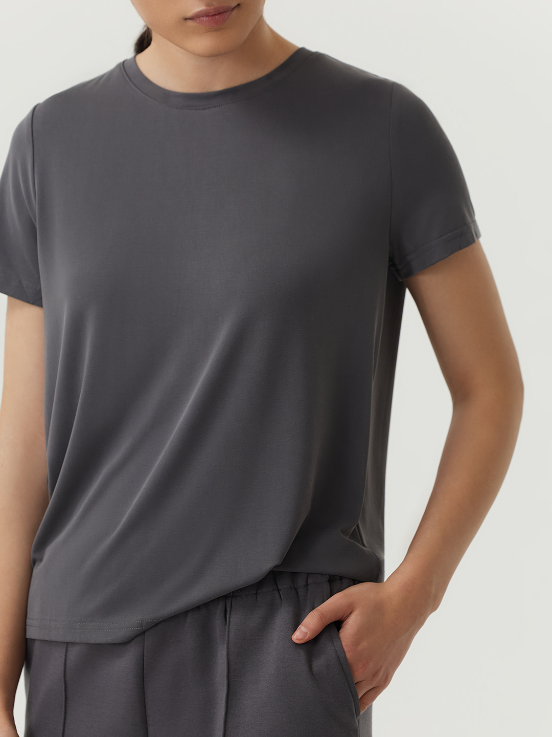 Футболка серый для женщин 48132-61 67