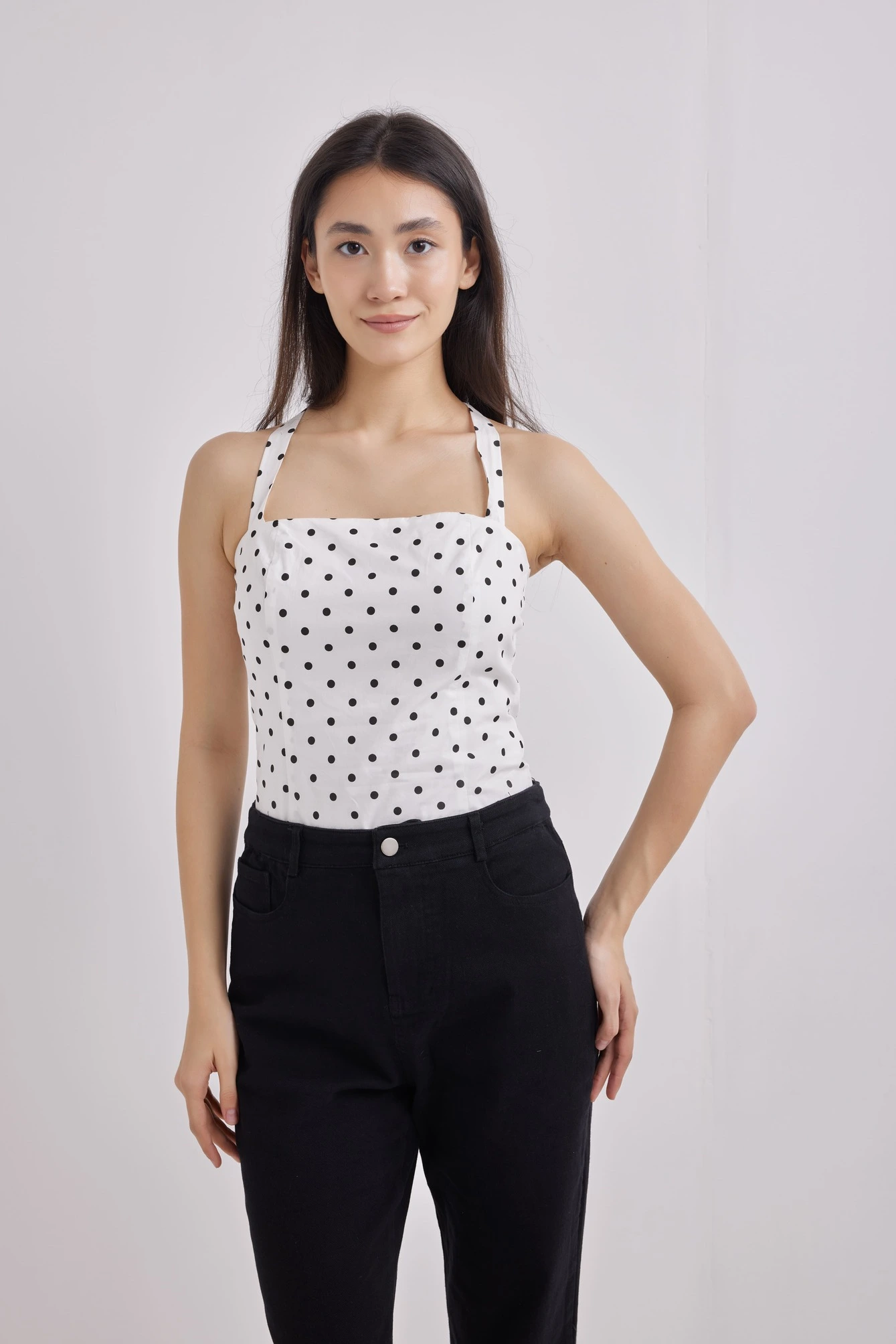 Топ в горошек для женщин 41102-247 46