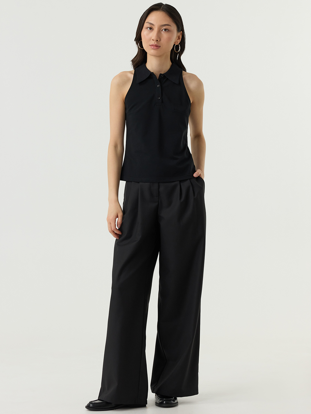 Топ черный для женщин 48217-1 46