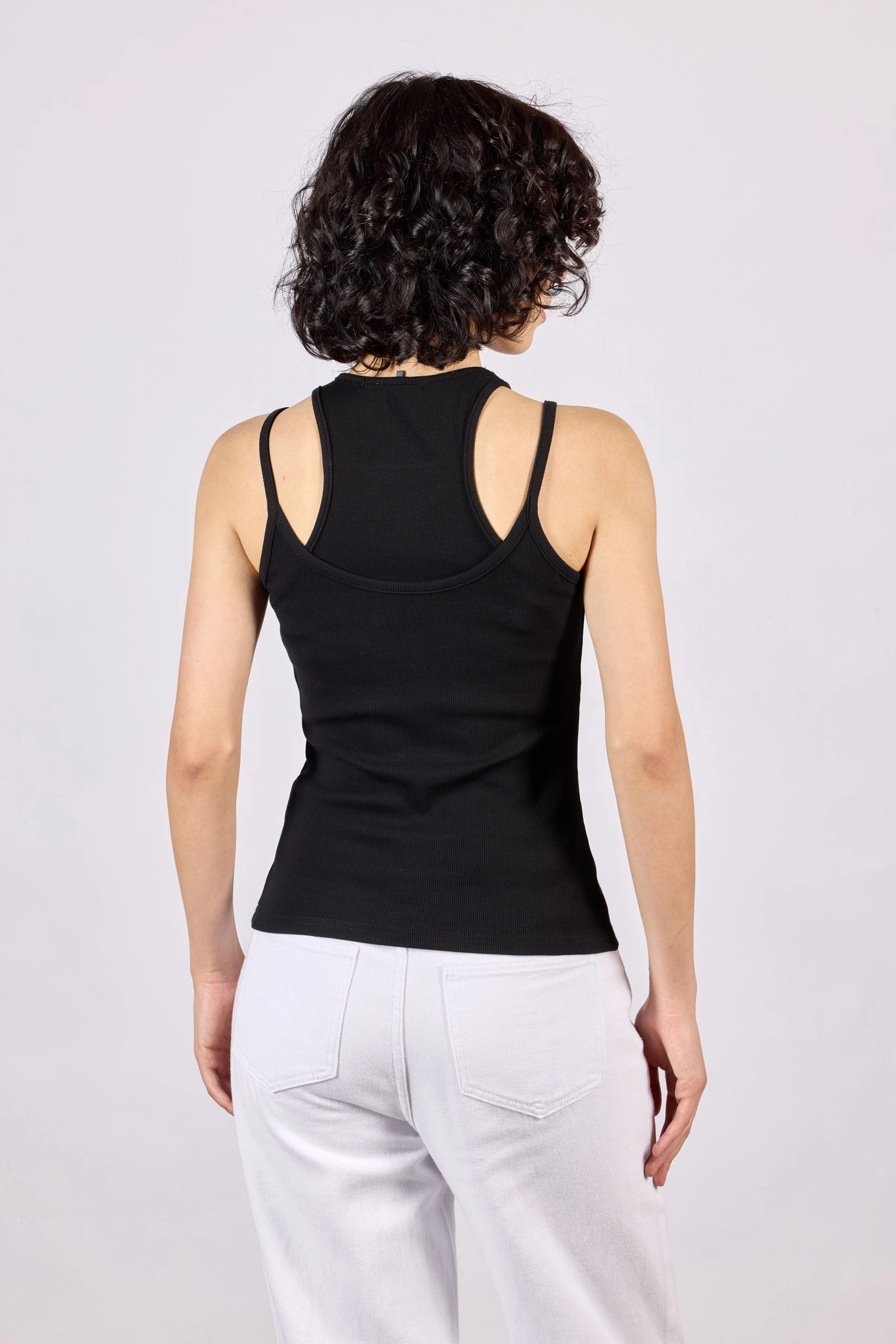 Топ черный для женщин 44263-1 46