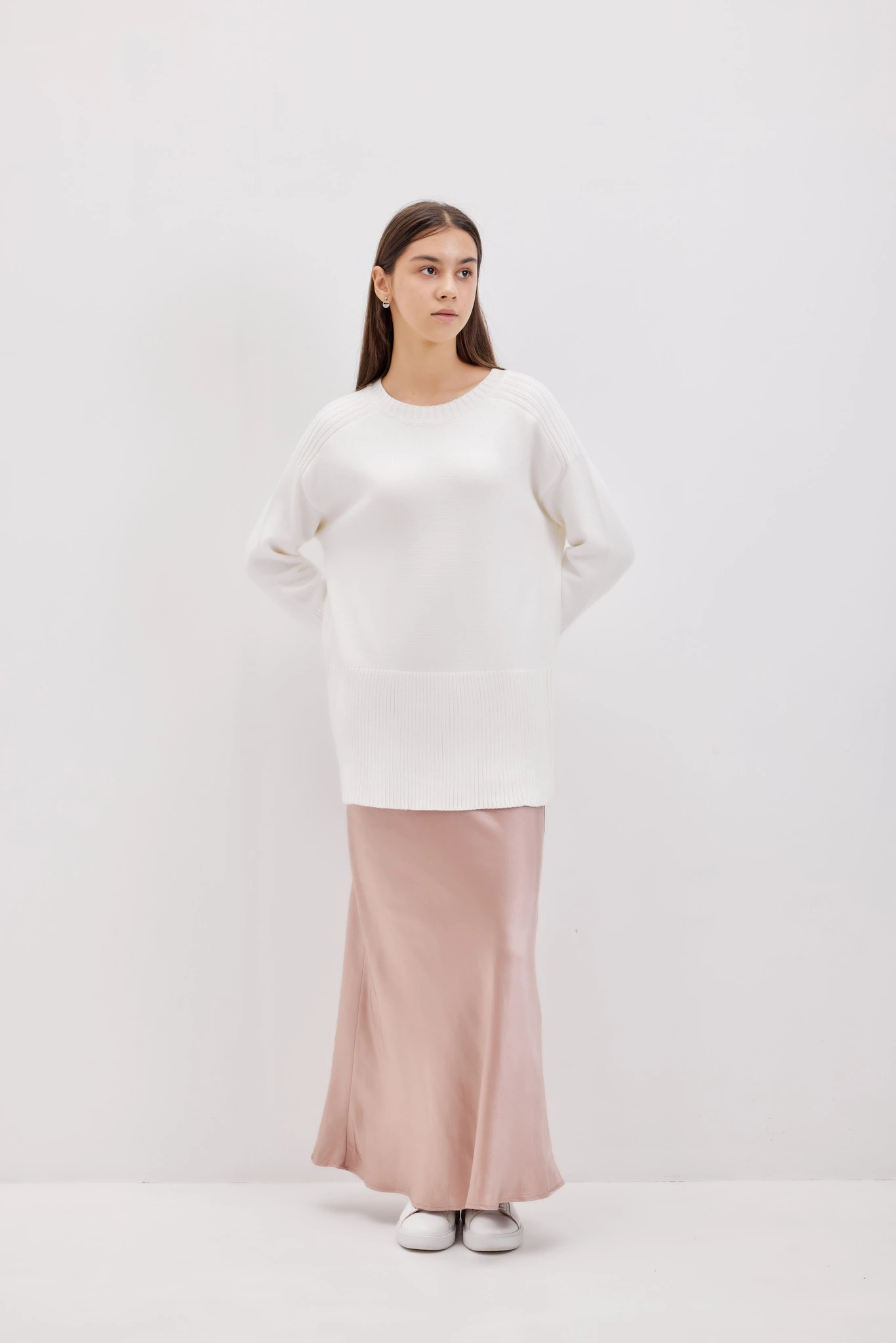 Джемпер белый для женщин 42202-4 60