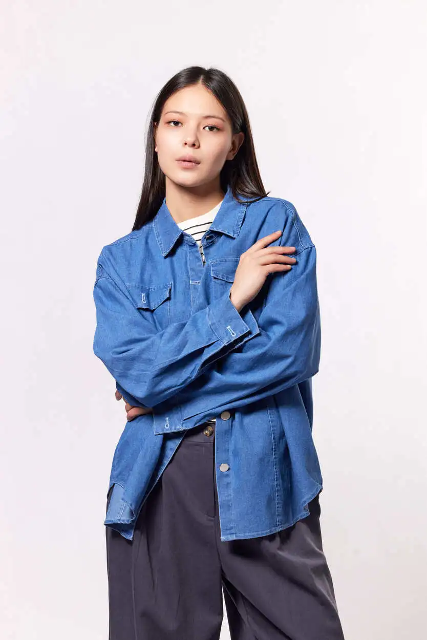 Рубашка синий для женщин 42213-65 66