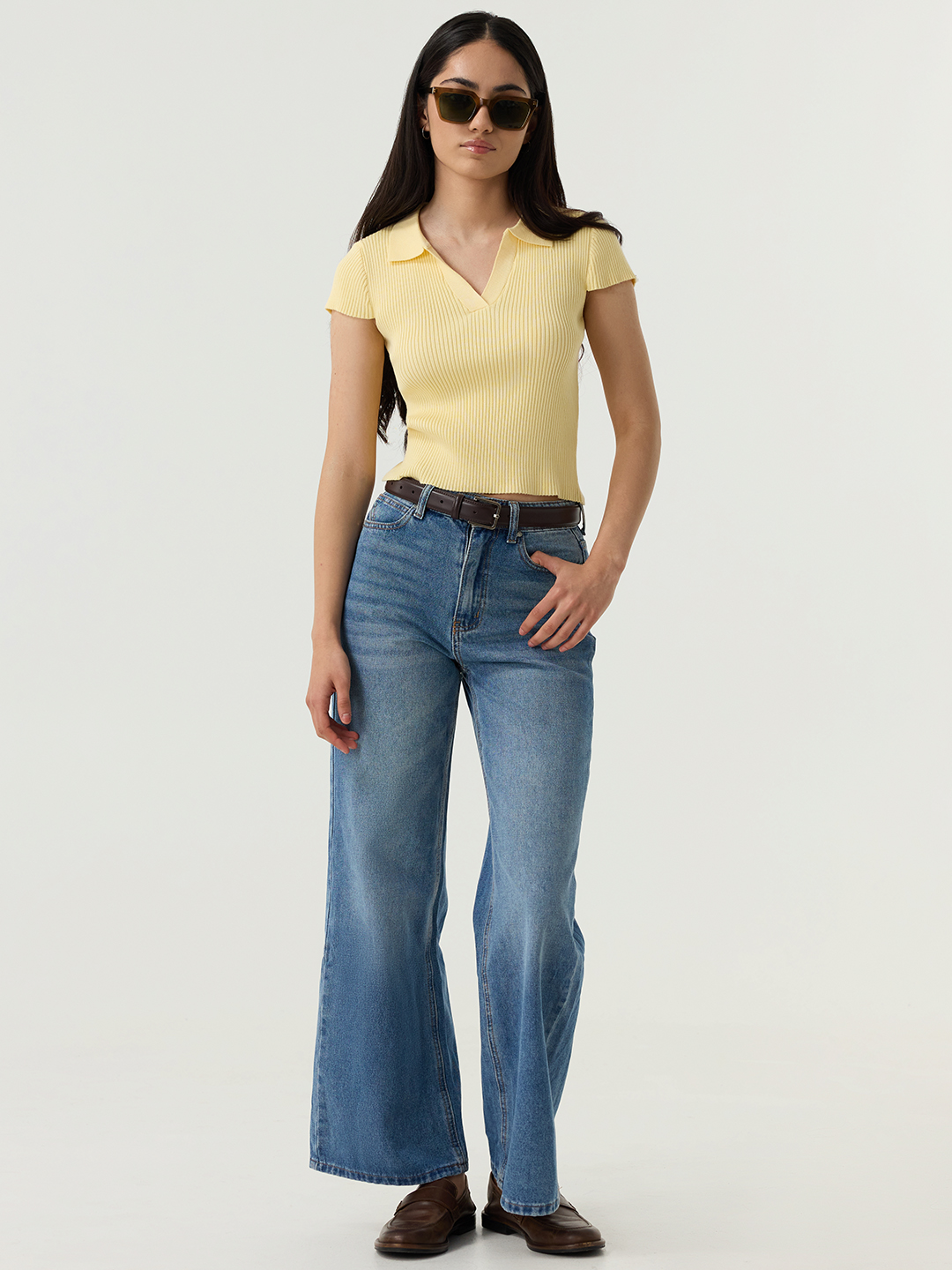 Джинсы голубой для женщин 48855-10 74