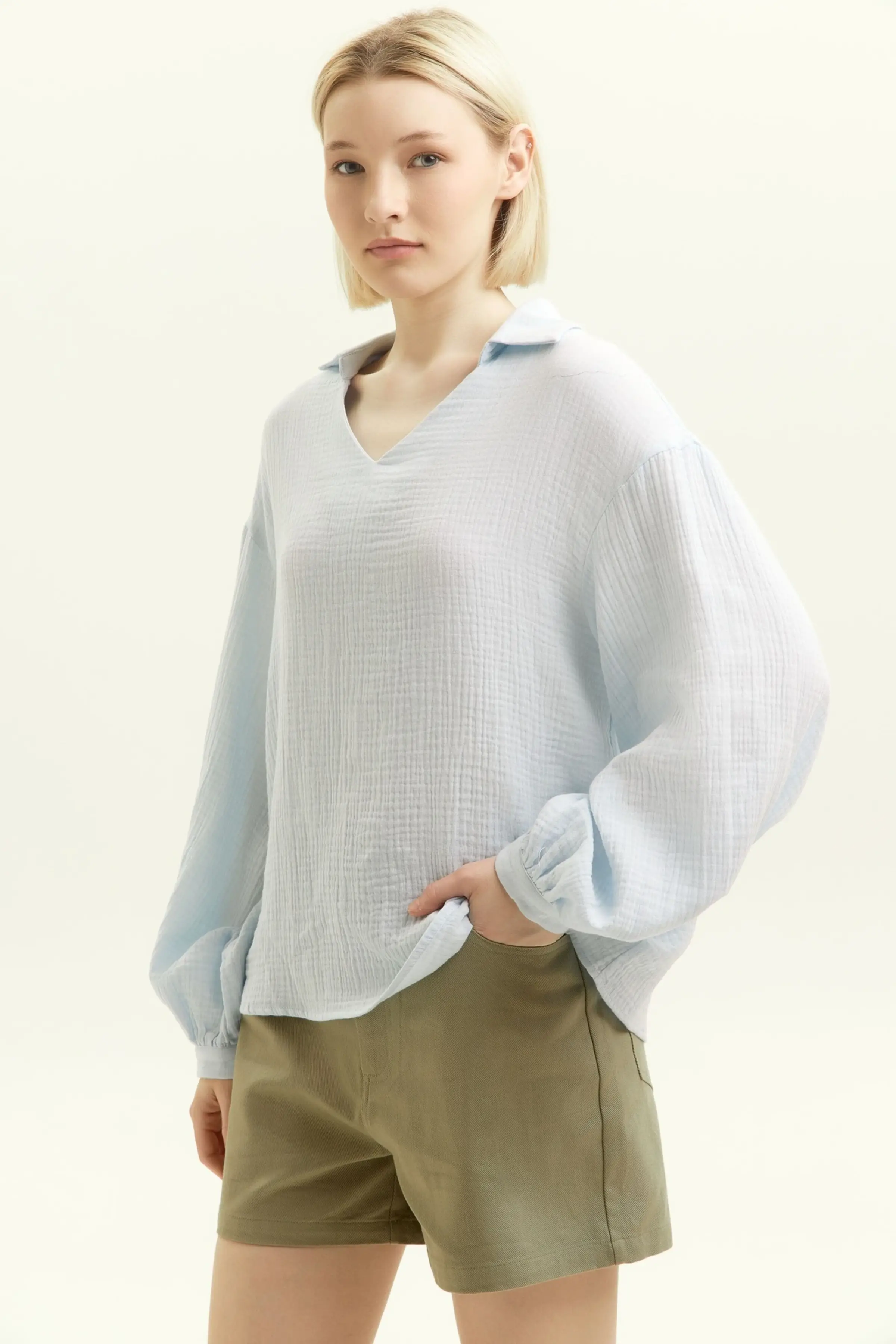 Блузка голубой для женщин 45252-10 28