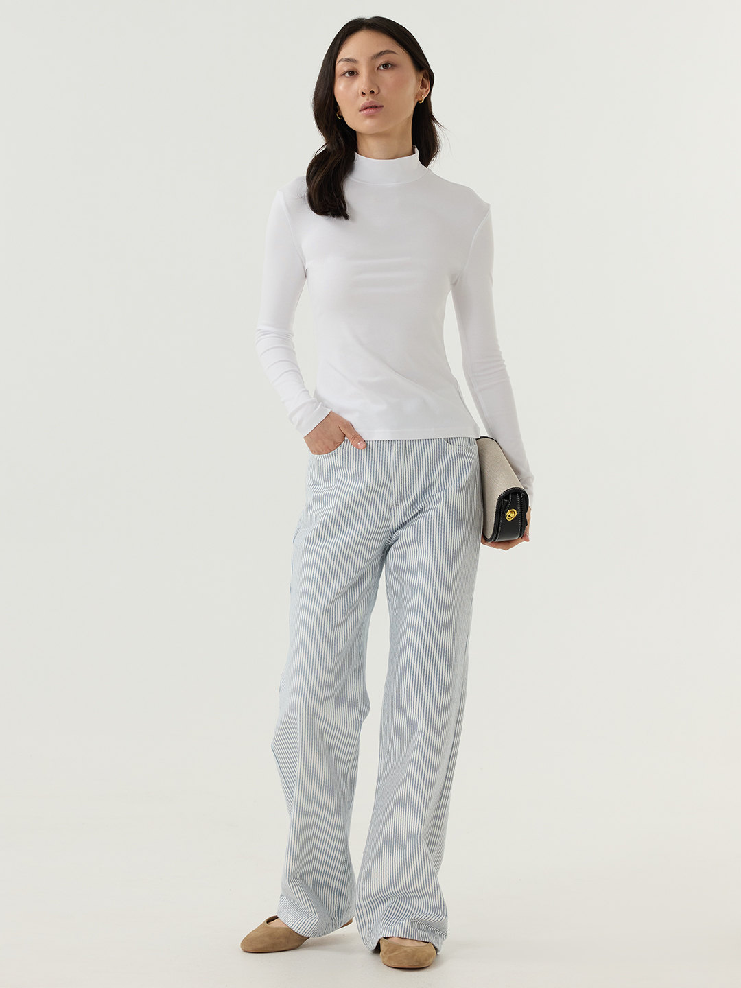 Лонгслив белый для женщин 48128-4 59