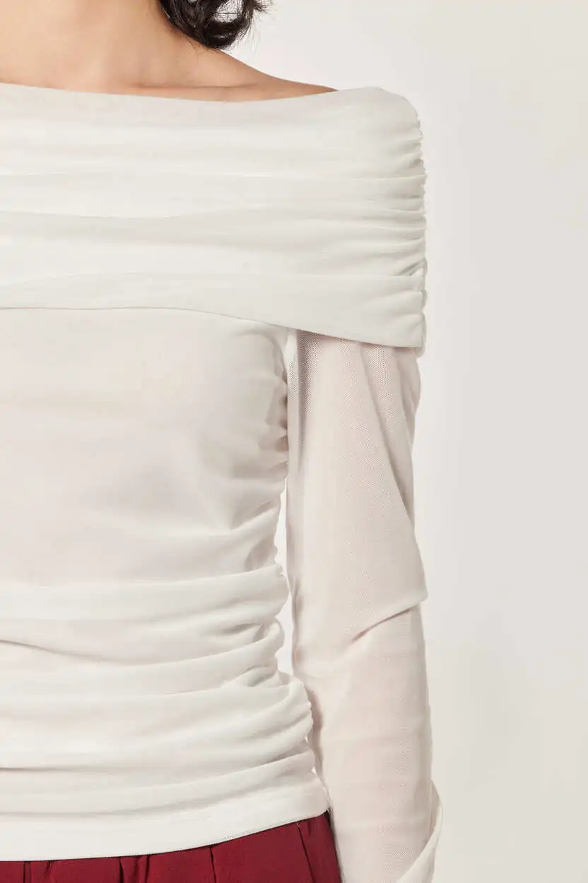 Лонгслив белый для женщин 44258-4 59