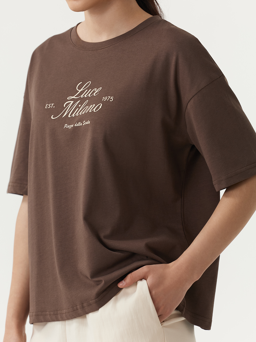 Футболка коричневый для женщин 48183-13 67