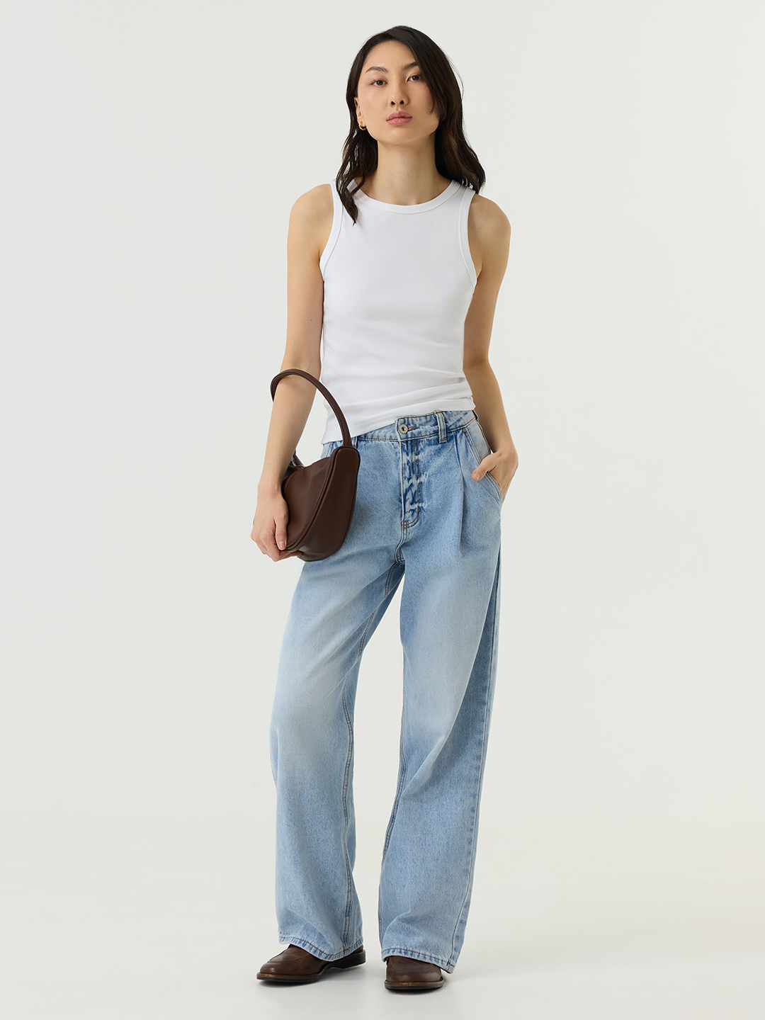 Топ белый для женщин 48205-4 46