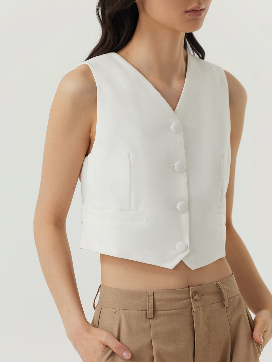 Жилетка белый для женщин 48229-4 68