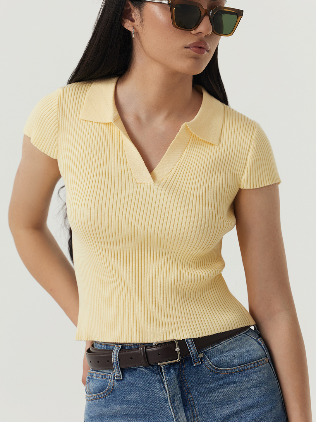 Джемпер желтый для женщин 48155-5 60