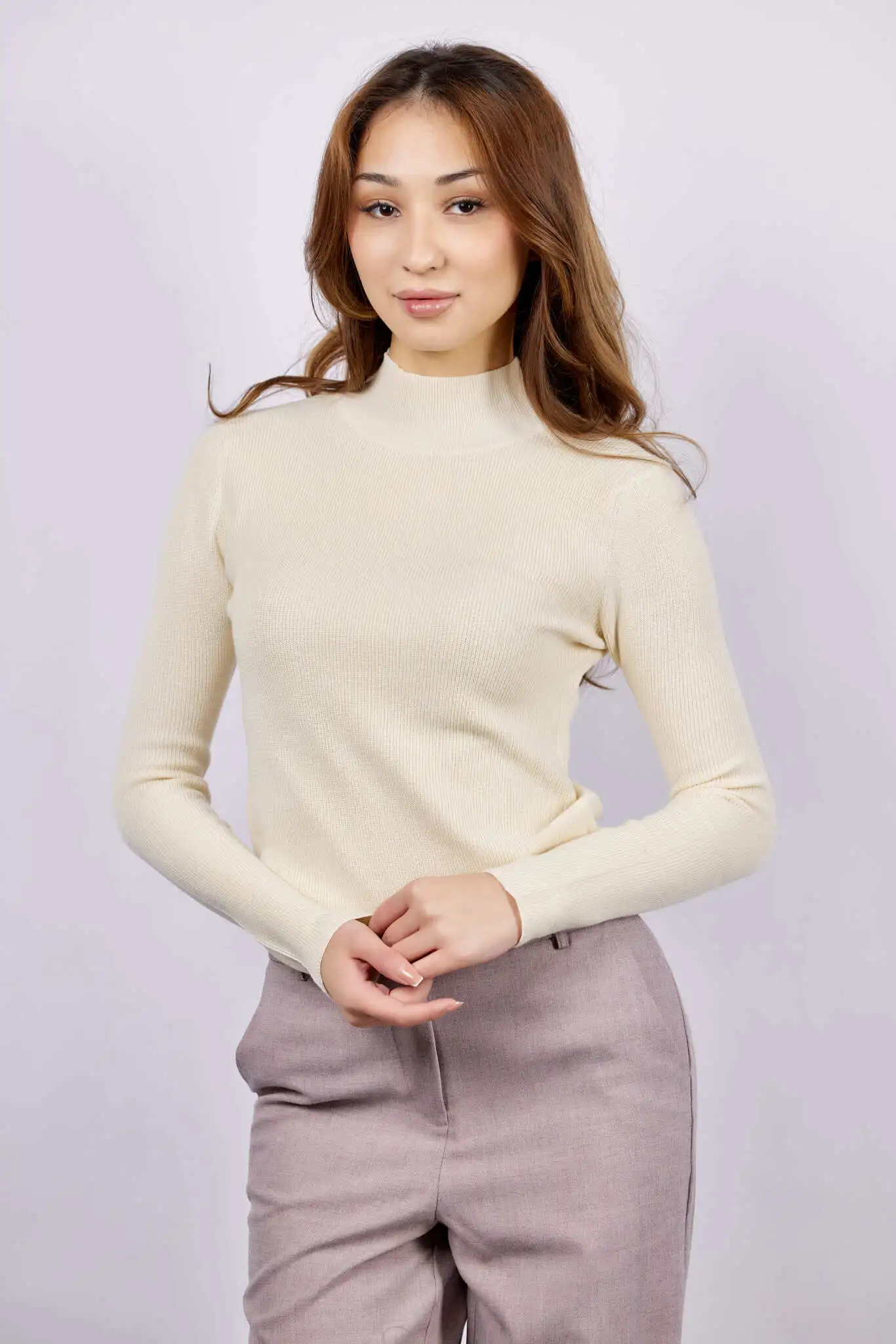 Джемпер бежевый для женщин 43167-15 60