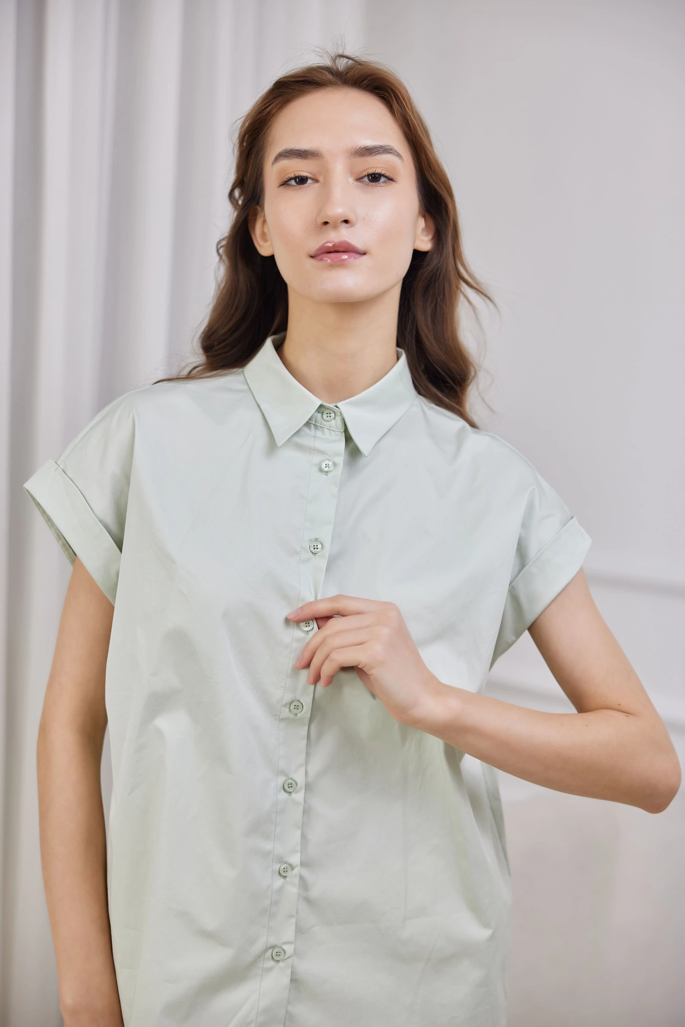 Рубашка светло-зеленый для женщин 41256-8 66