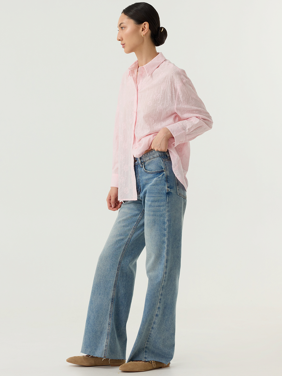 Рубашка розовый для женщин 48254-17 66