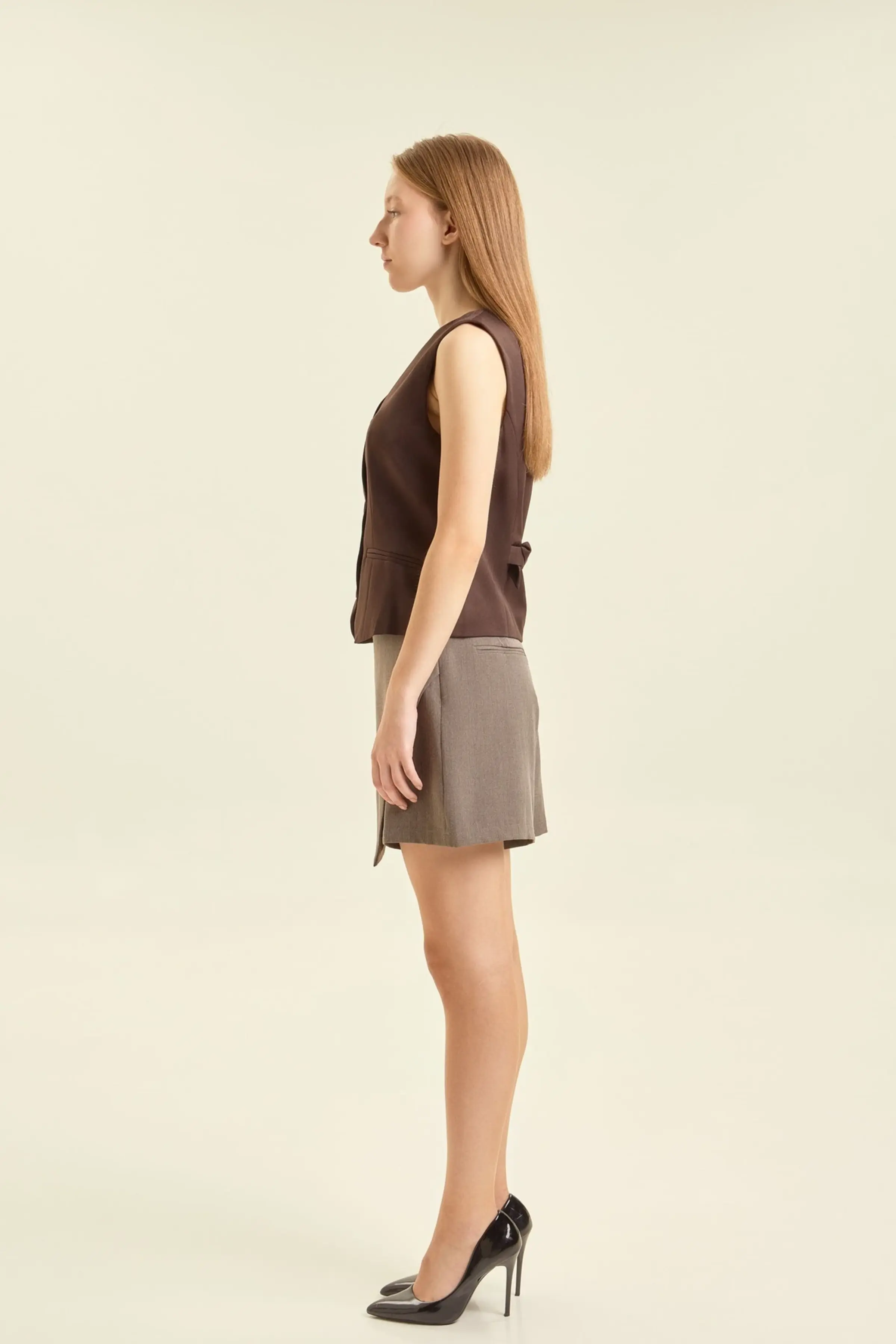 Жилетка коричневый для женщин 47237-13 68