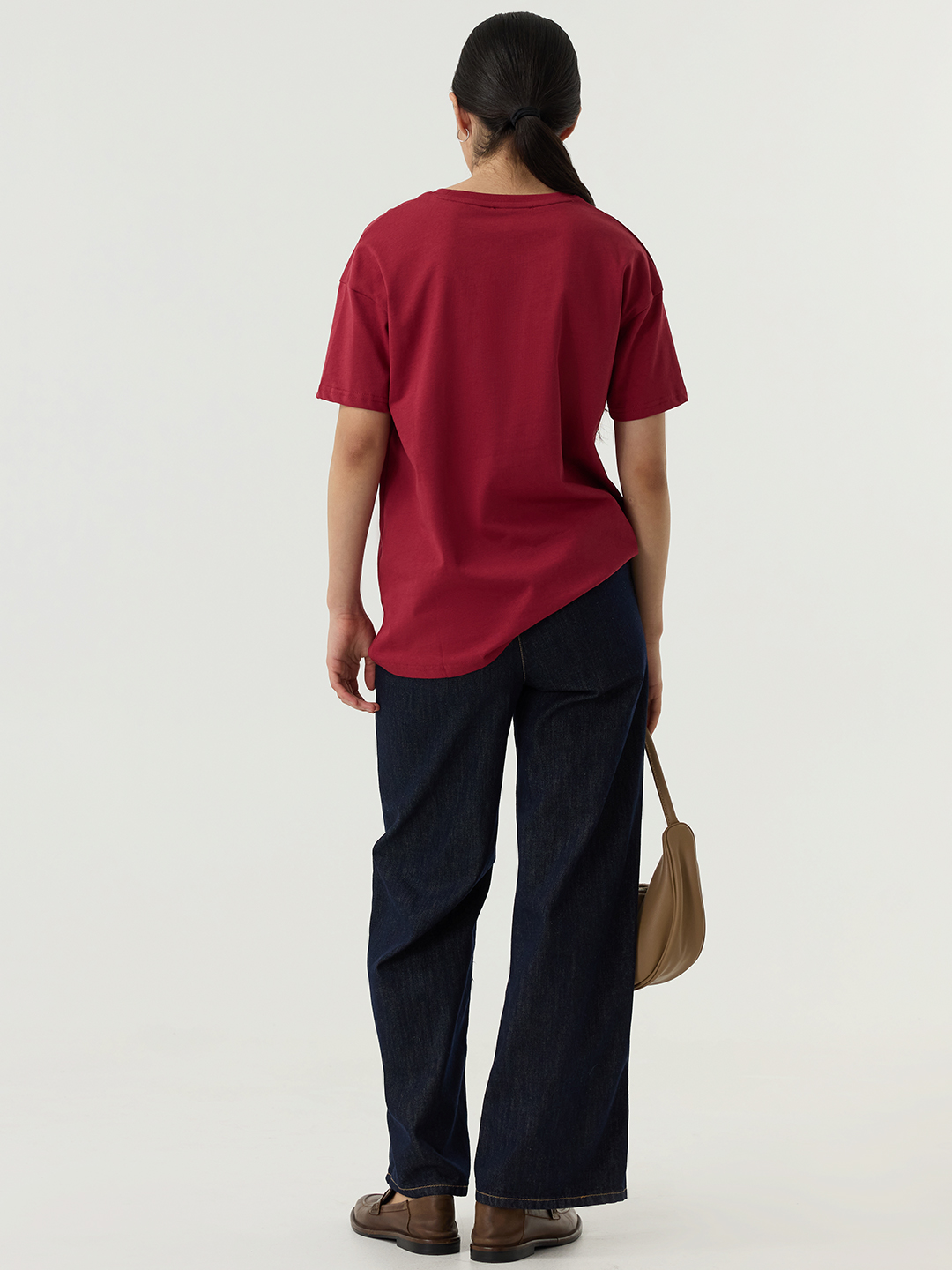 Футболка бордовый для женщин 48277-67 67