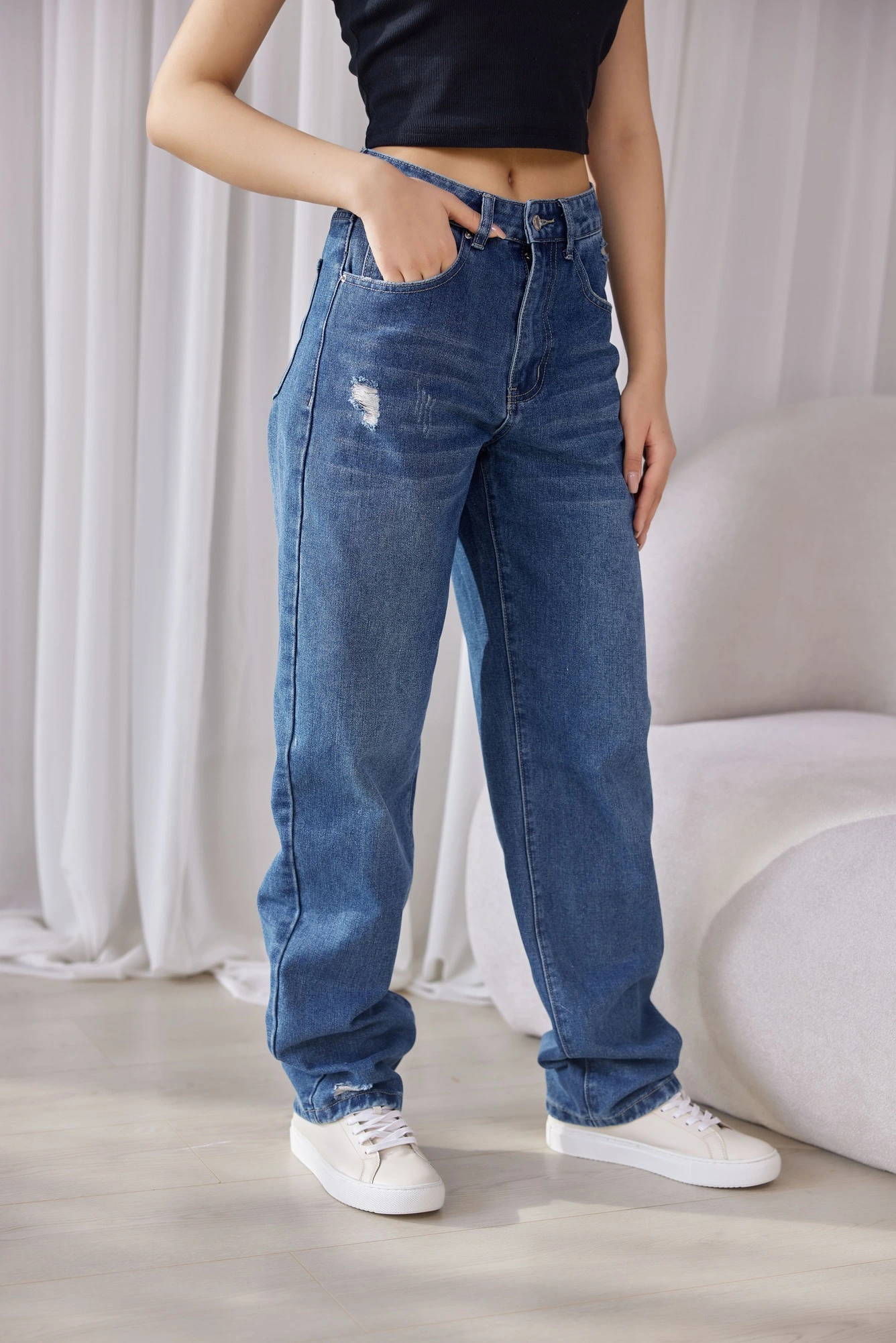 Джинсы темно-синий для женщин 39350-18 74