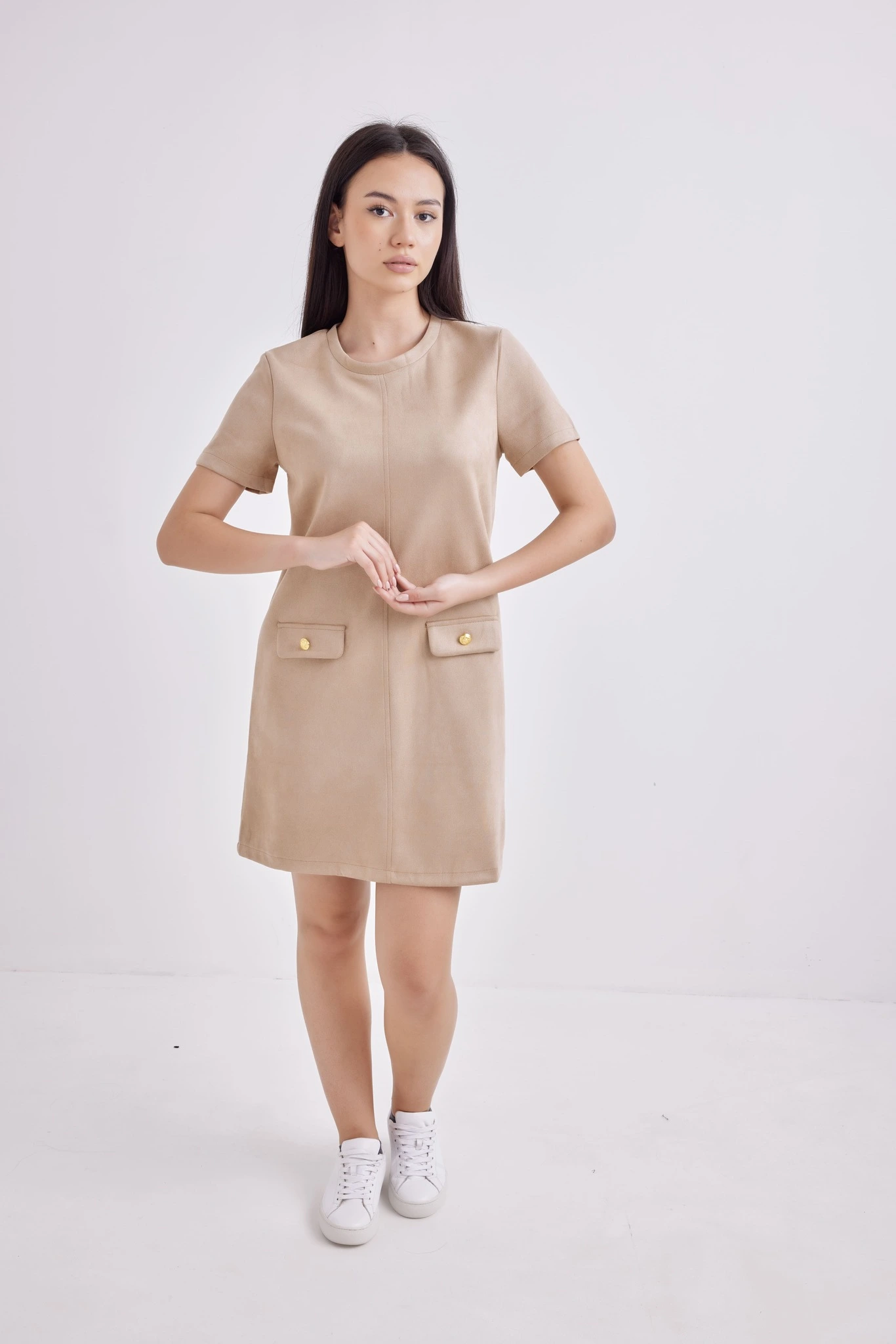 Платье бежевый для женщин 42280-15 54