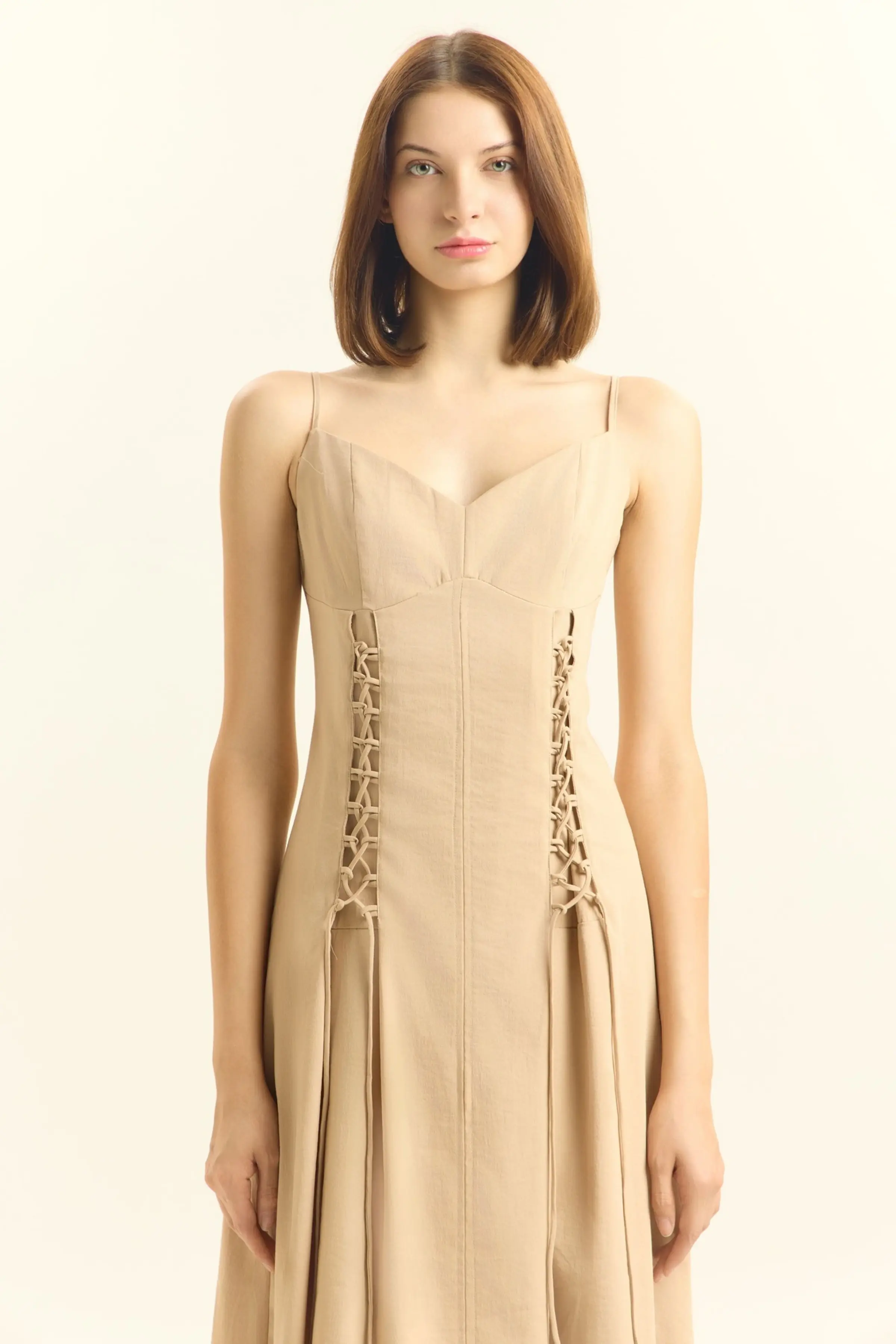 Сарафан бежевый для женщин 45218-15 48