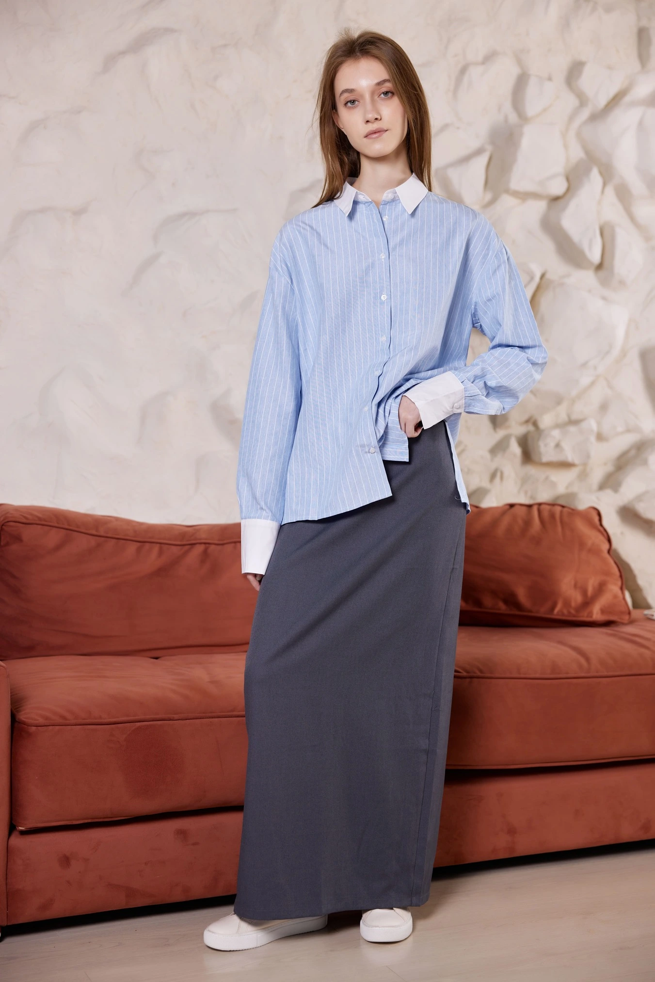 Юбка темно-серый для женщин 42108-12 52