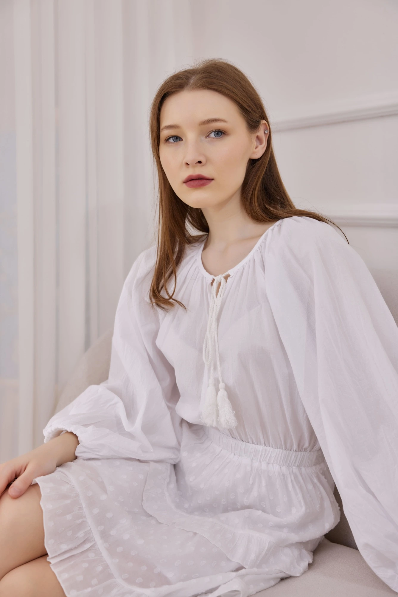 Платье белый для женщин 41297-4 54