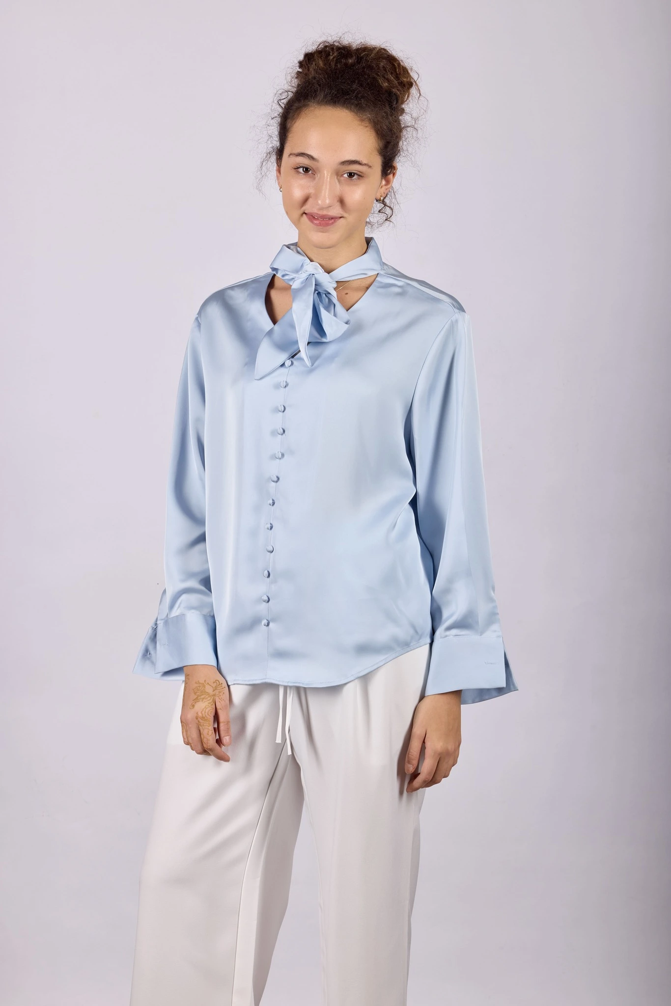 Блузка голубой для женщин 44138-10 28
