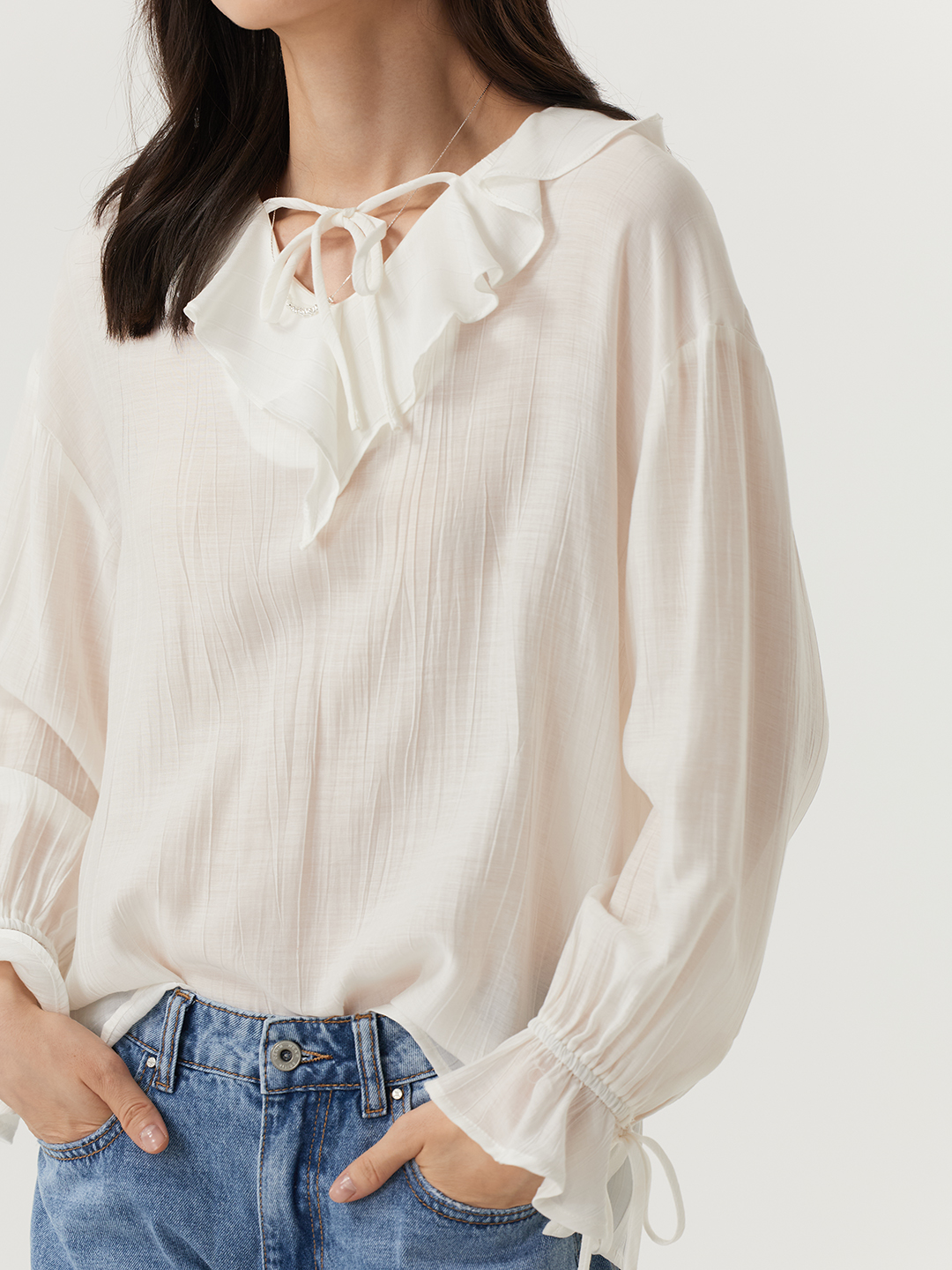 Блузка белый для женщин 48225-4 28