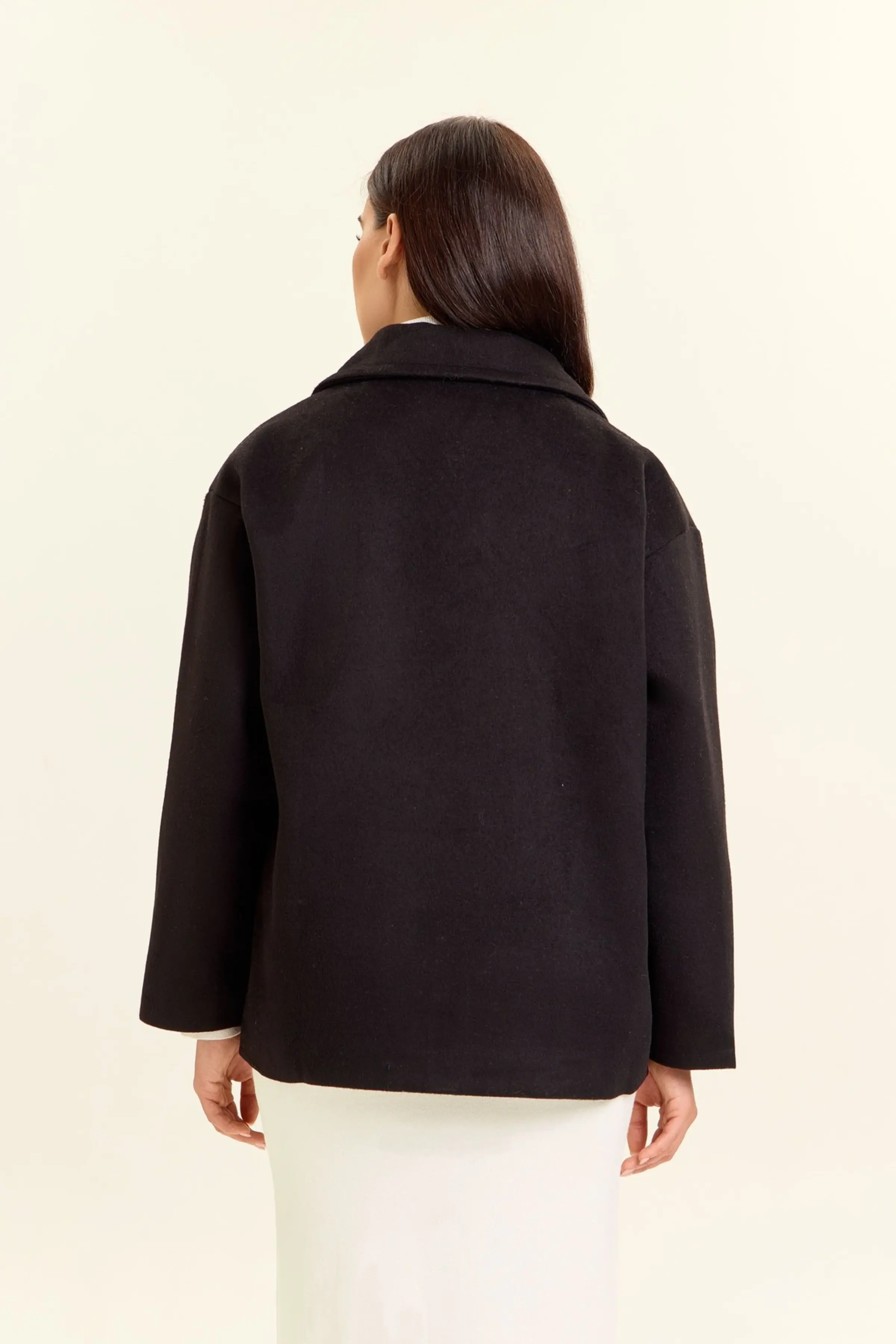 Пальто черный для женщин 47107-1 53