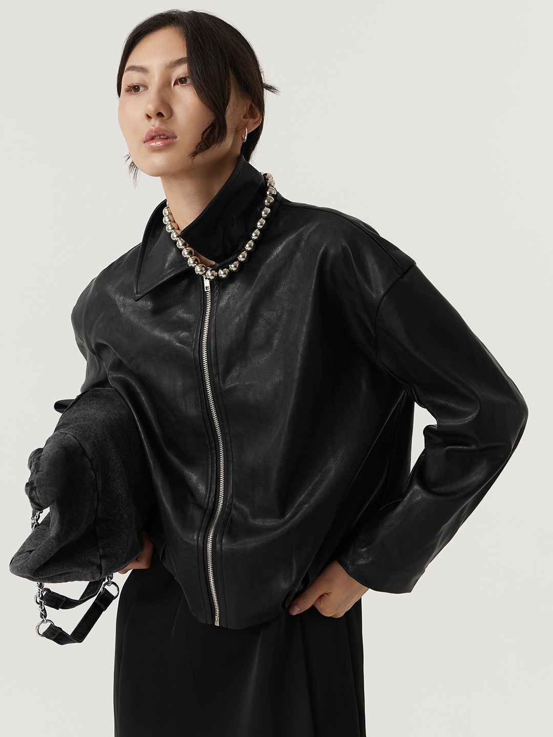 Куртка черный для женщин 48297-1 47