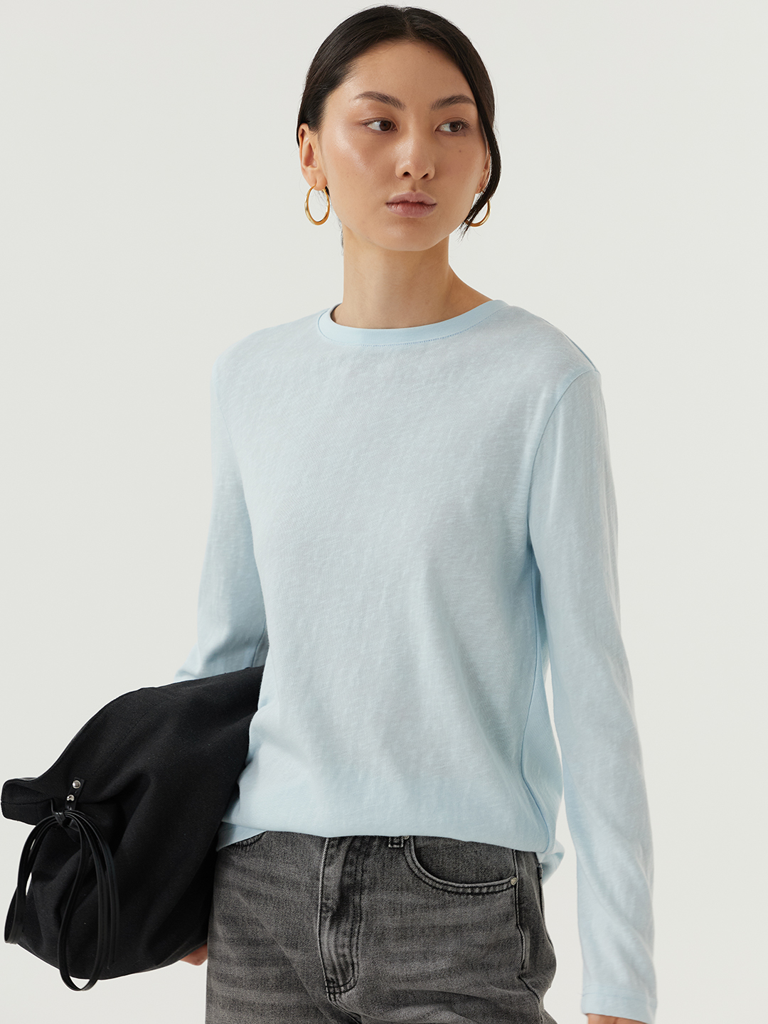 Лонгслив голубой для женщин 48266-10 59