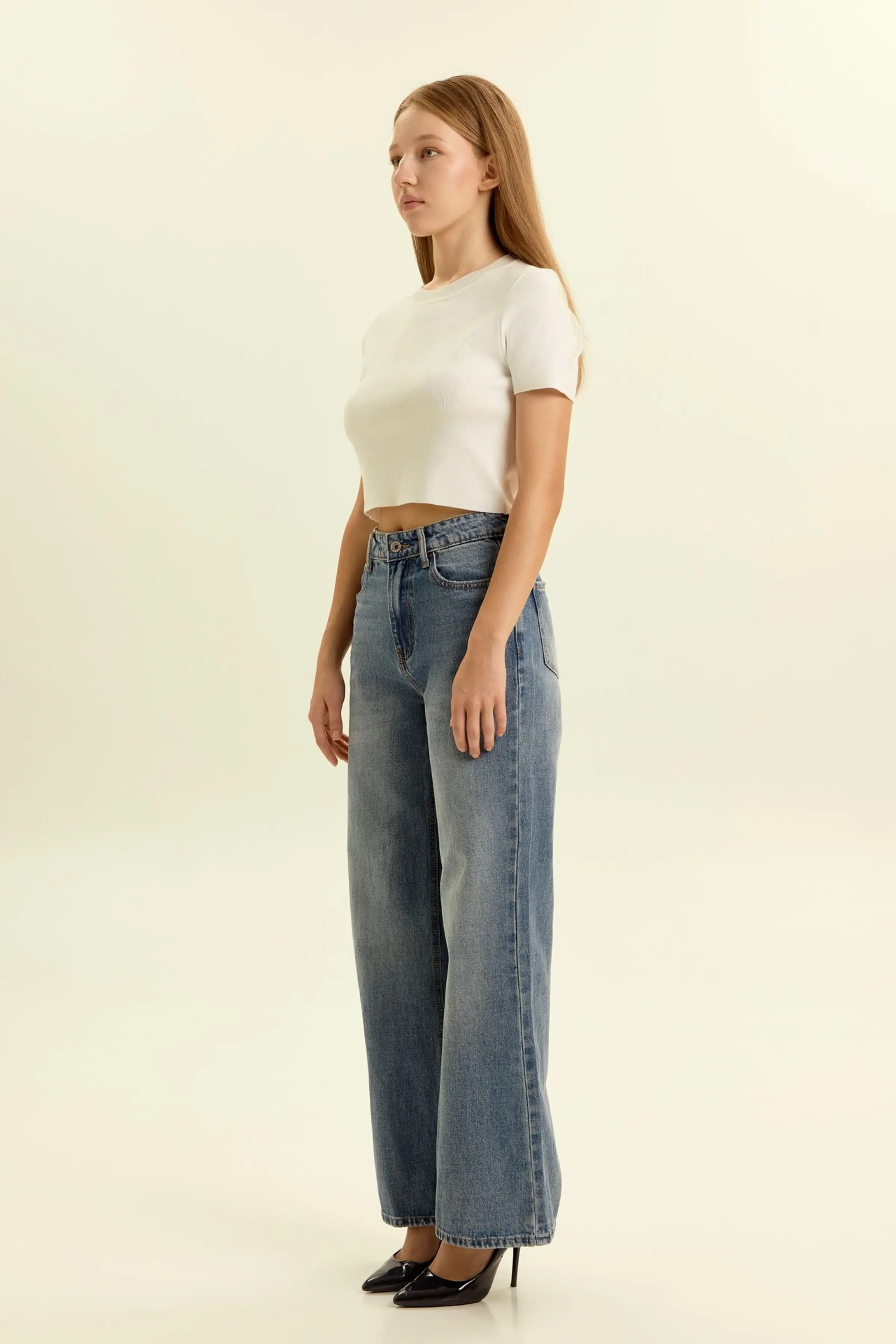 Джинсы голубой для женщин 46855-10 74