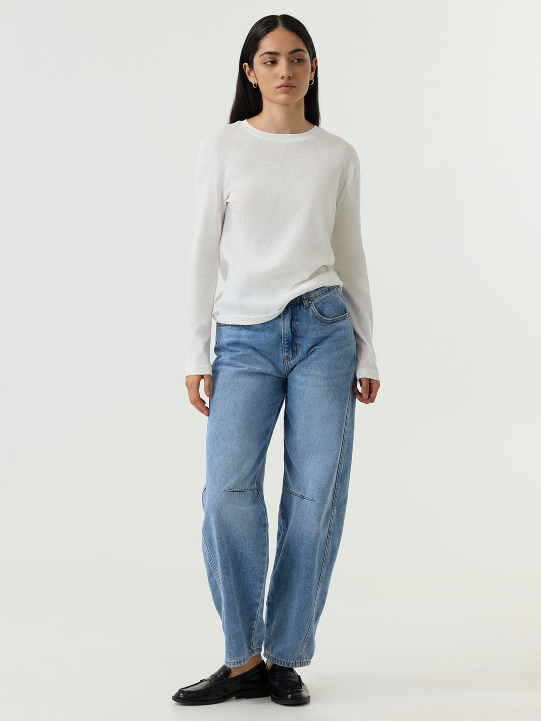 Лонгслив белый для женщин 48266-4 59