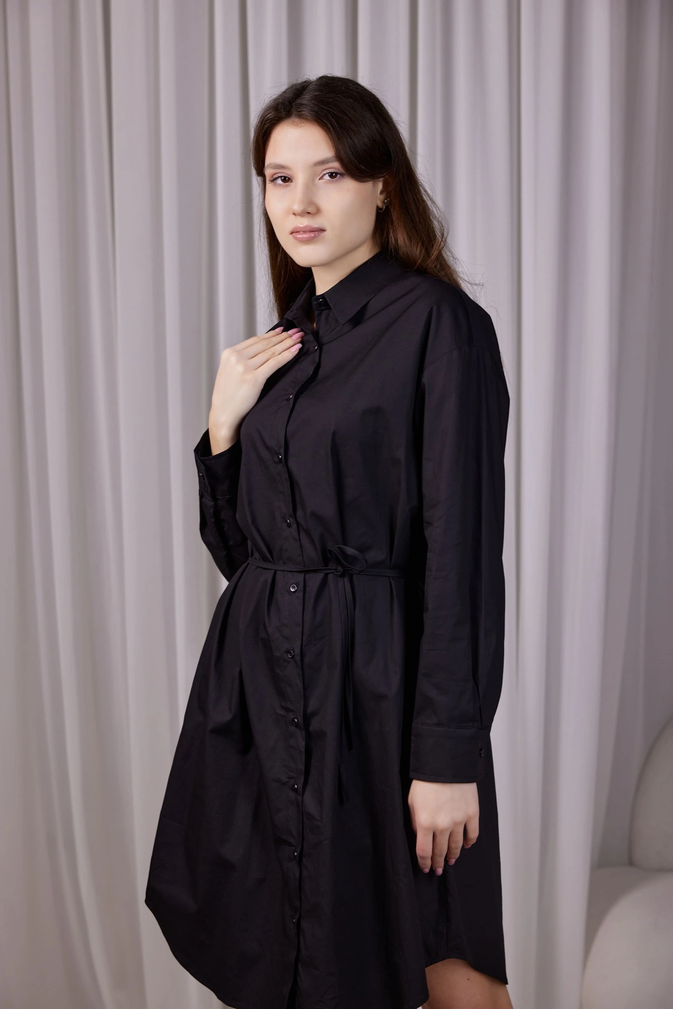 Платье черный для женщин 40342-1 54